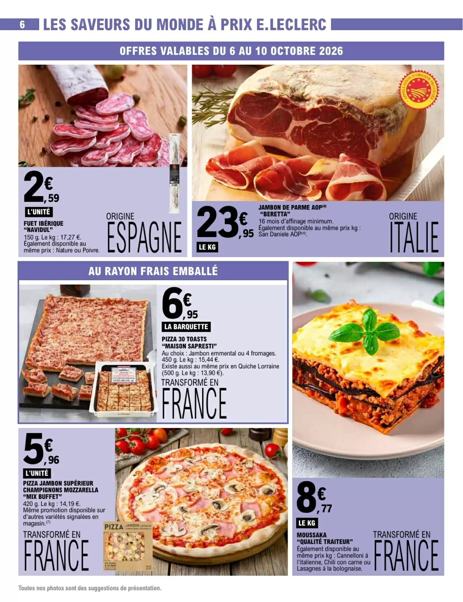 Prospectus promotionnel E.Leclerc valable à partir du 06/10/2026 - Page 6.