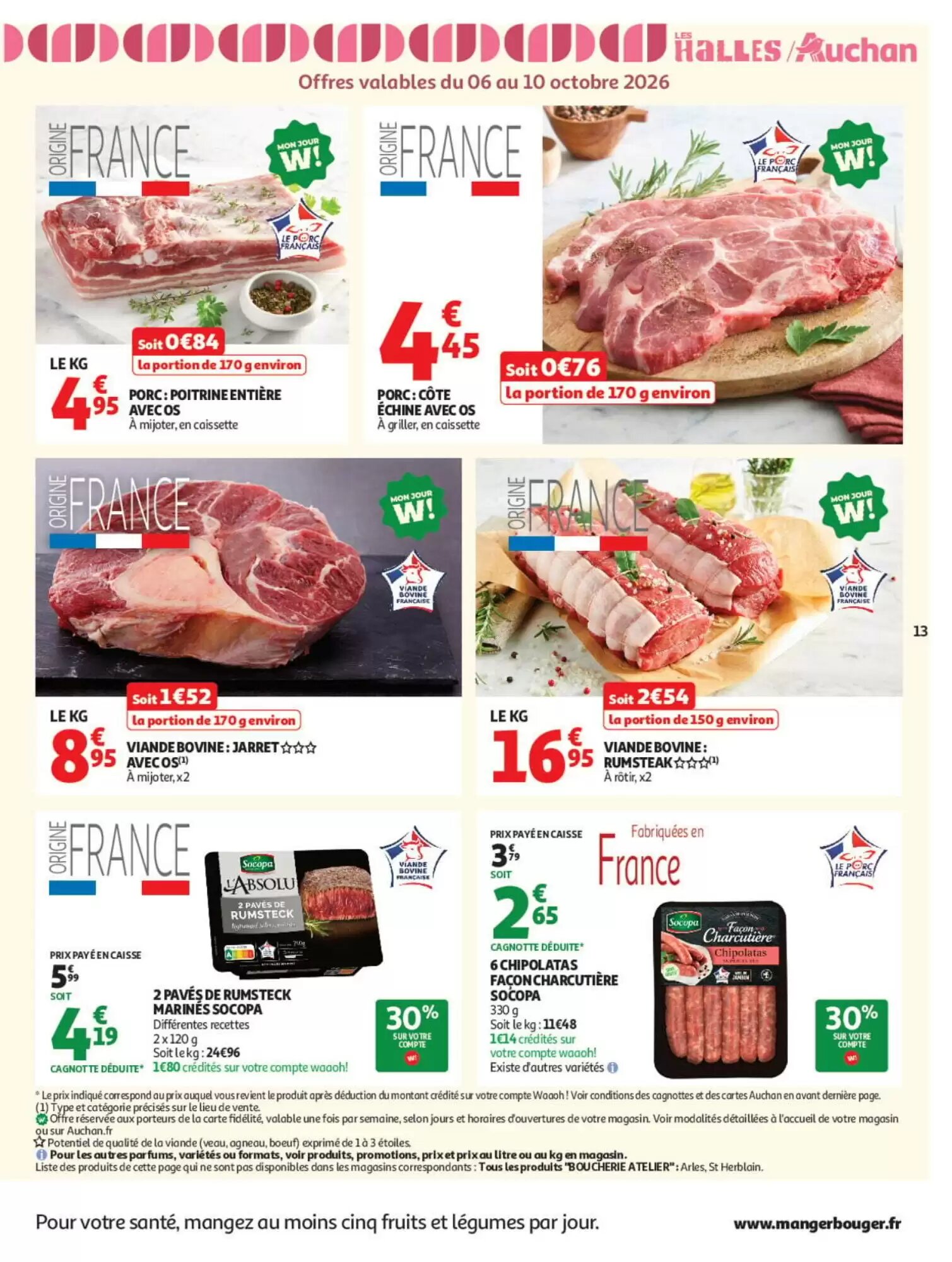 Prospectus promotionnel Auchan valable à partir du 06/10/2026 - Page 13.
