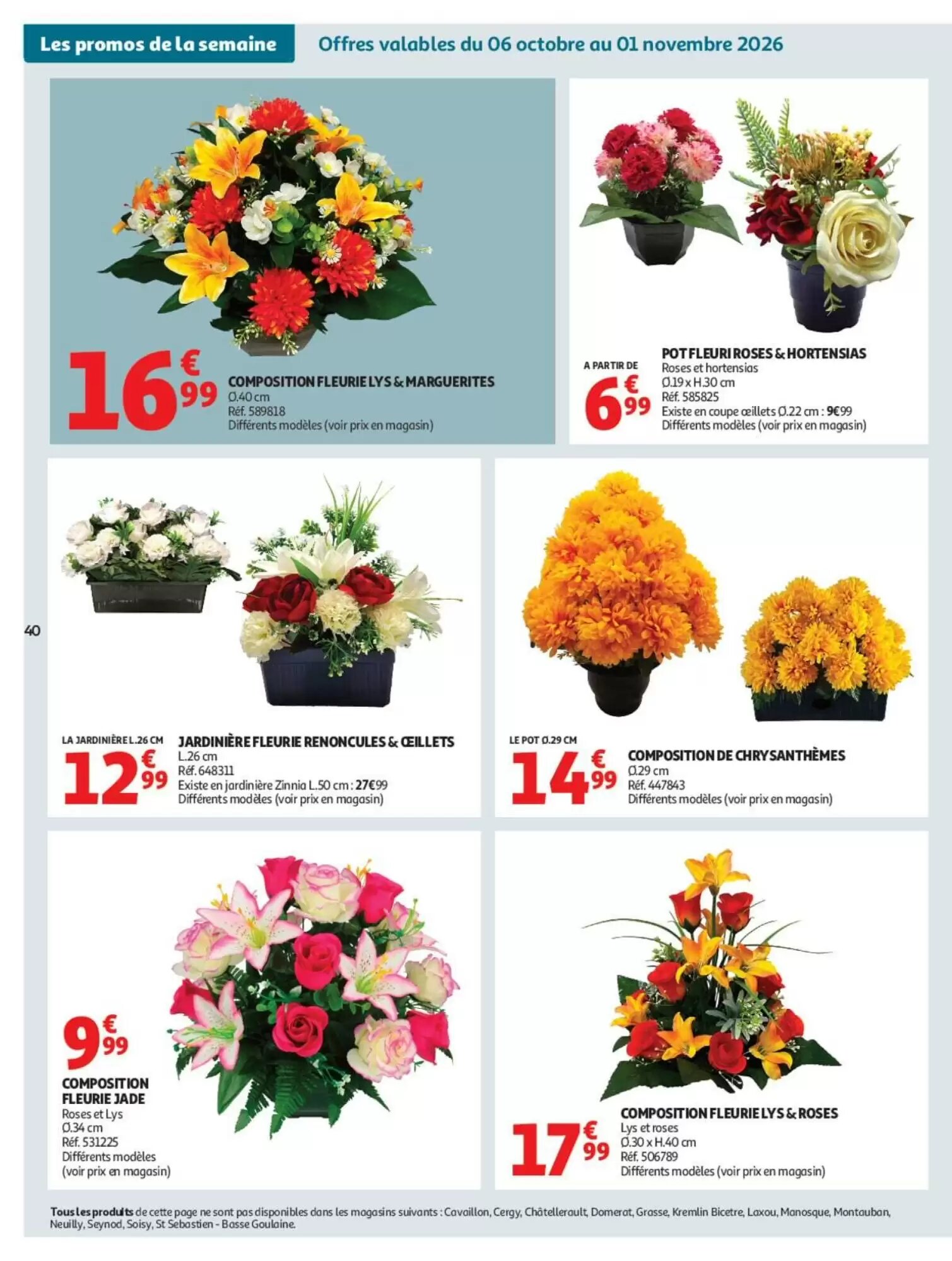 Prospectus promotionnel Auchan valable à partir du 06/10/2026 - Page 40.