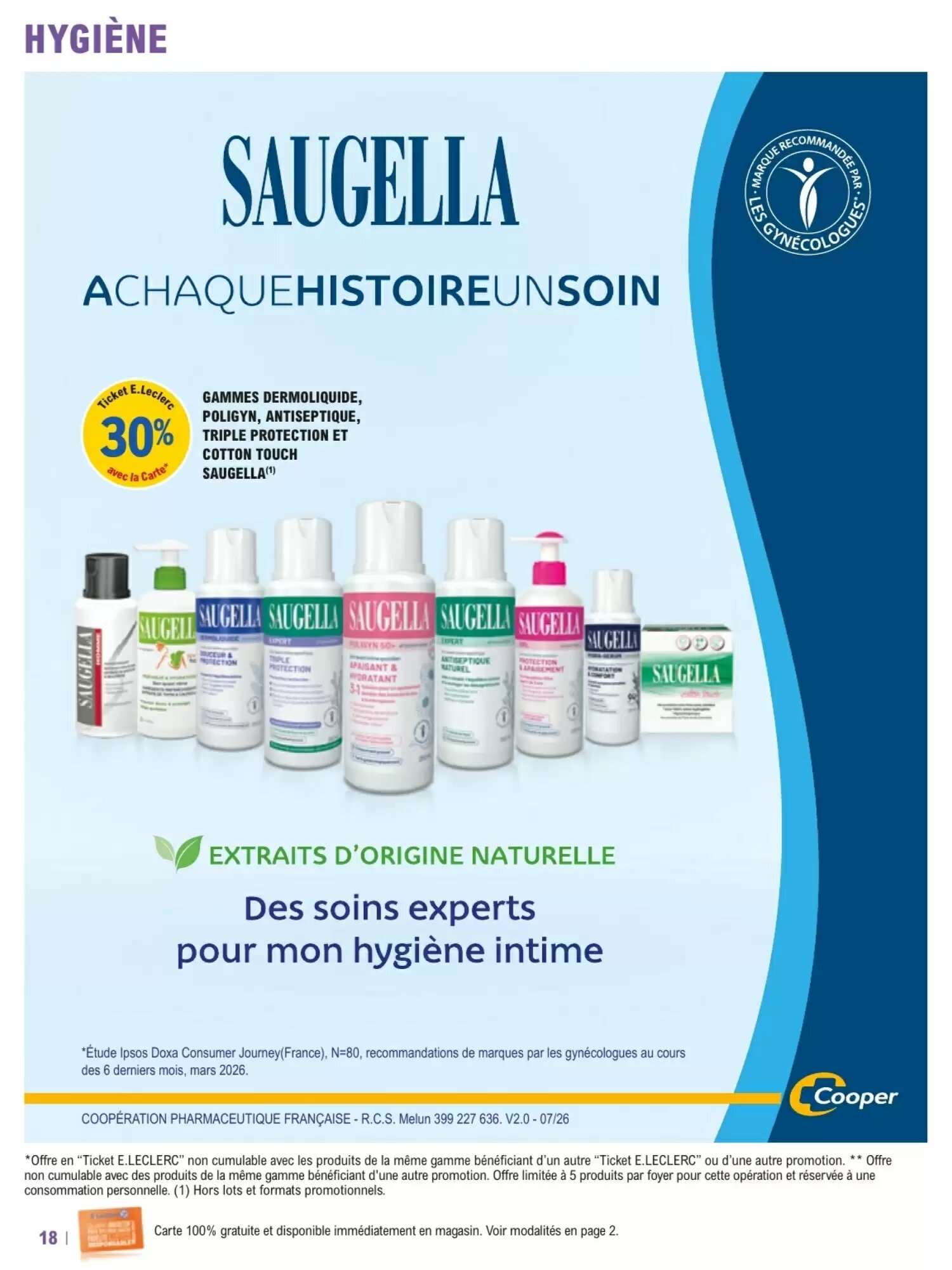 Prospectus promotionnel E.Leclerc Parapharmacie valable à partir du 06/10/2026 - Page 18.