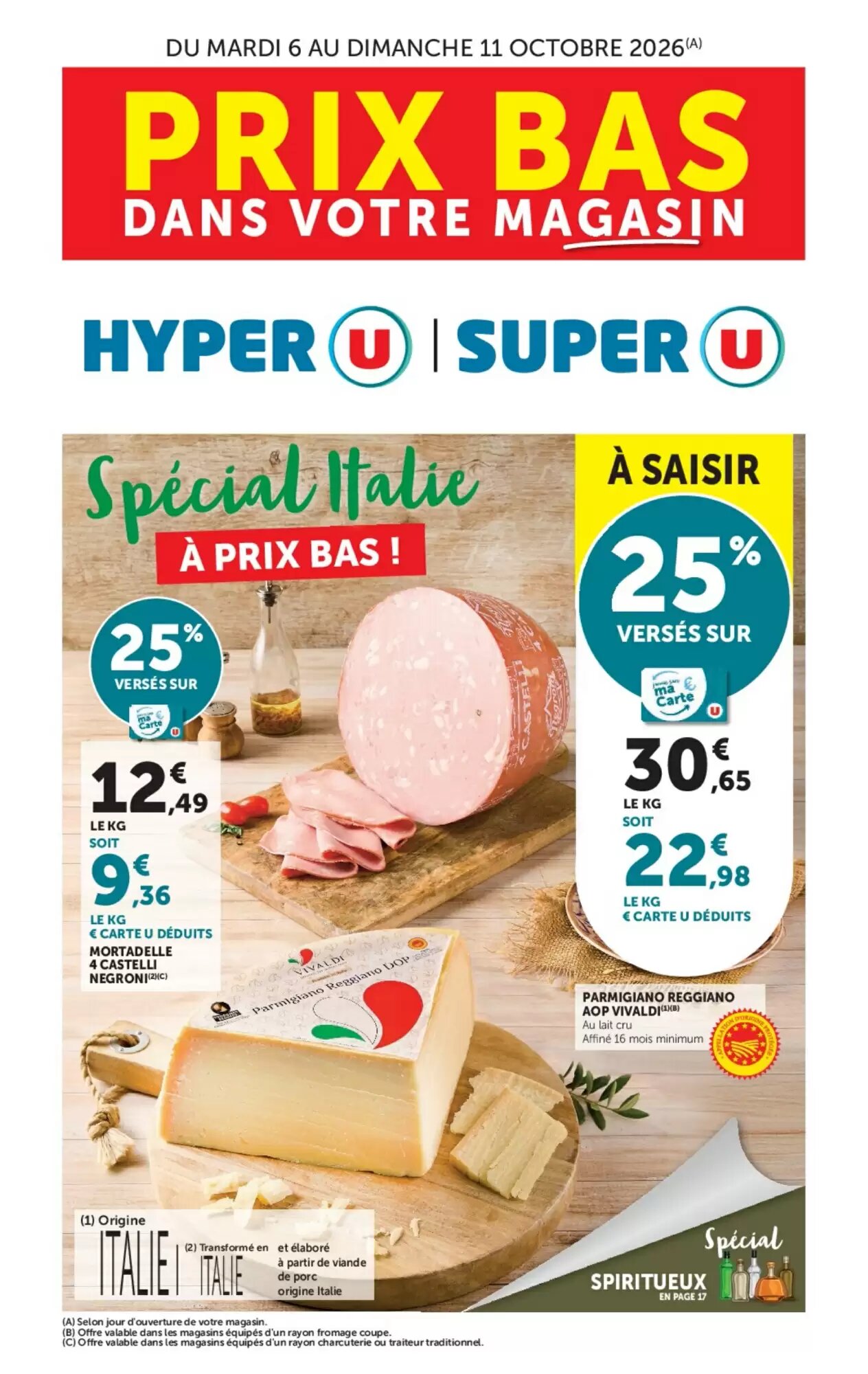 Prospectus promotionnel Super U valable à partir du 06/10/2026 - Page 1.