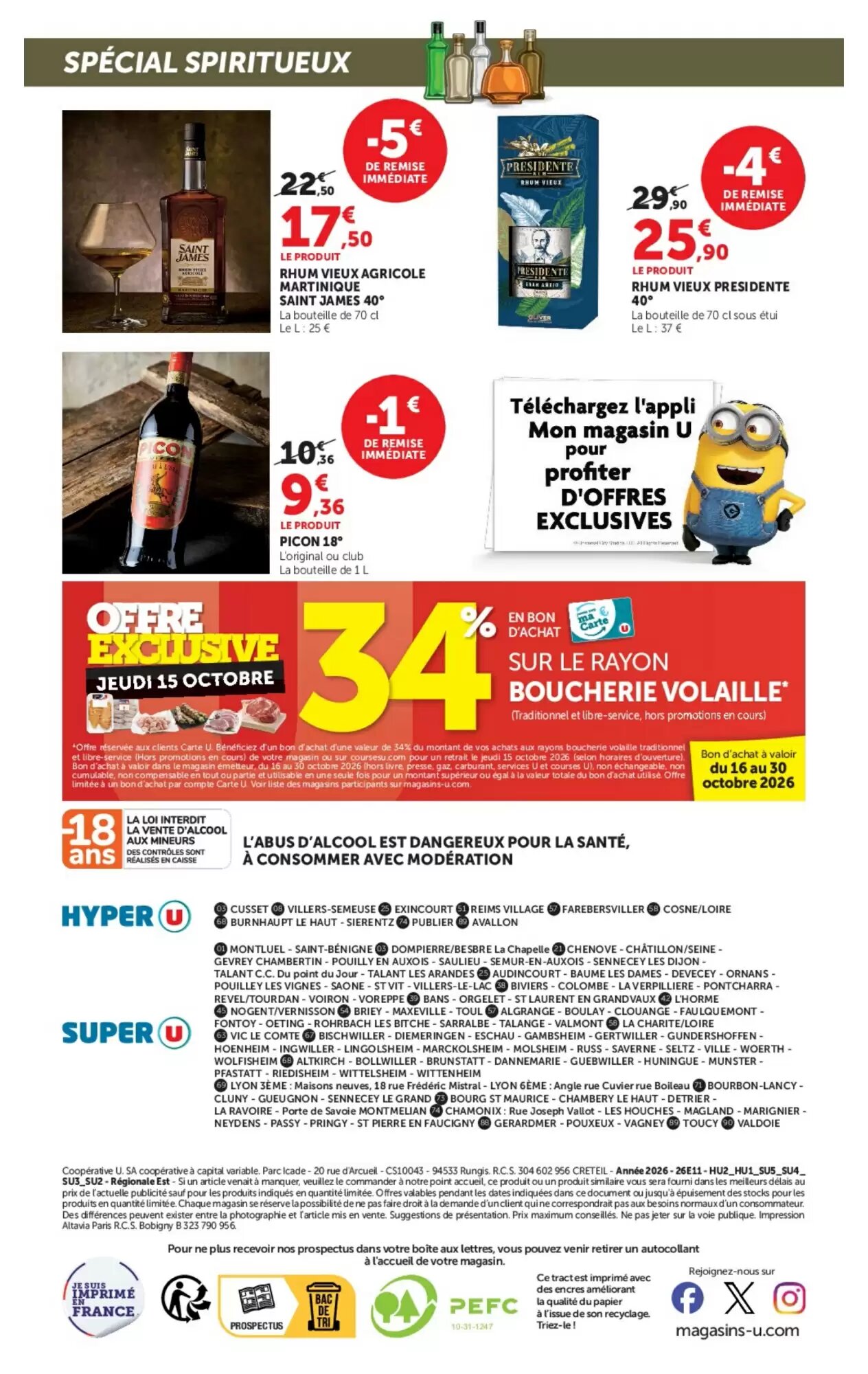 Prospectus promotionnel Super U valable à partir du 06/10/2026 - Page 20.