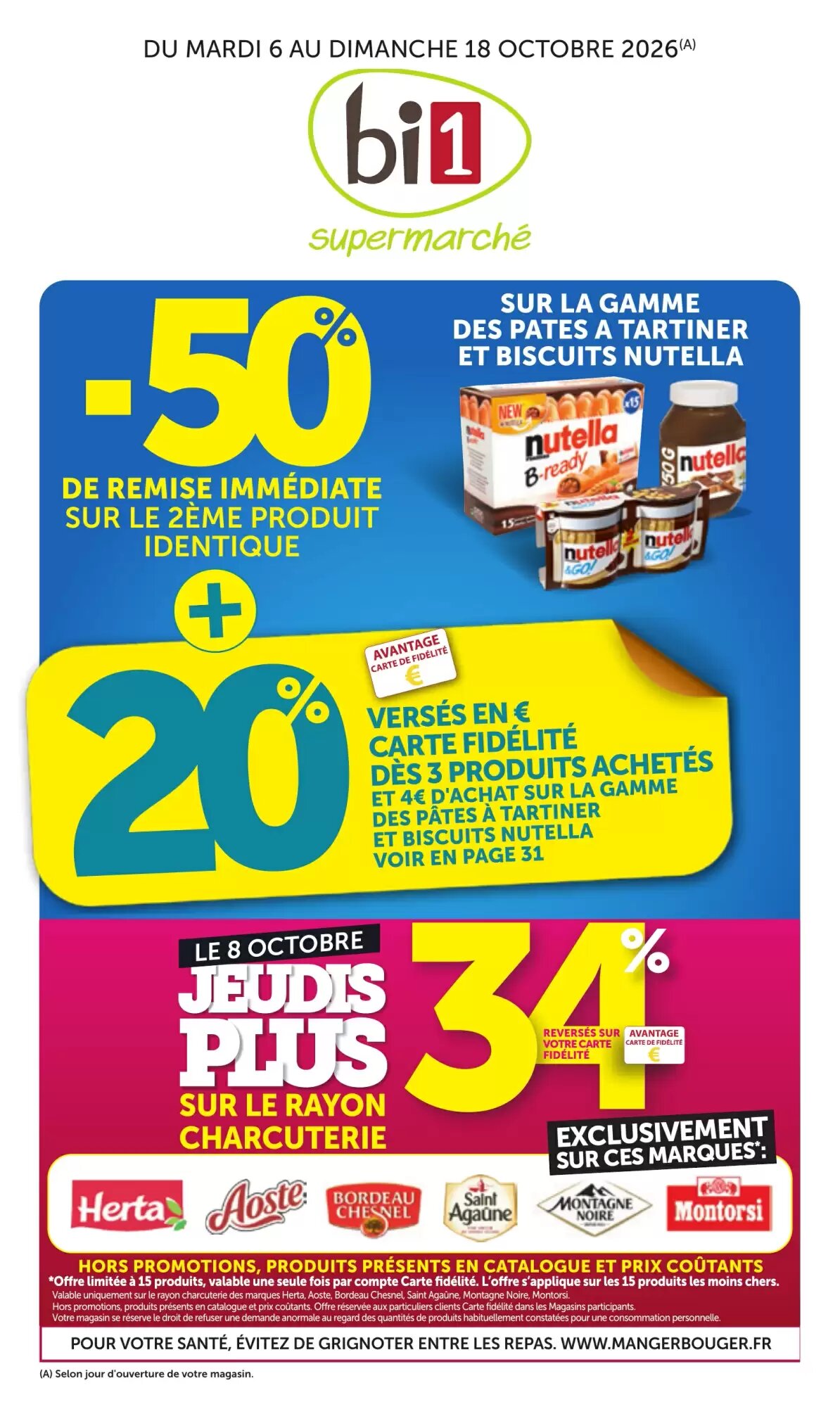 Prospectus promotionnel Bi1 valable à partir du 06/10/2026 - Page 1.