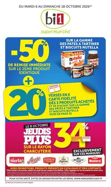 Prospectus promotionnel Bi1 valable à partir du 06/10/2026