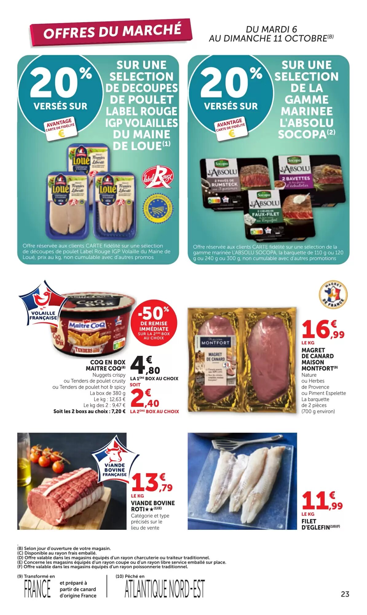 Prospectus promotionnel Bi1 valable à partir du 06/10/2026 - Page 23.