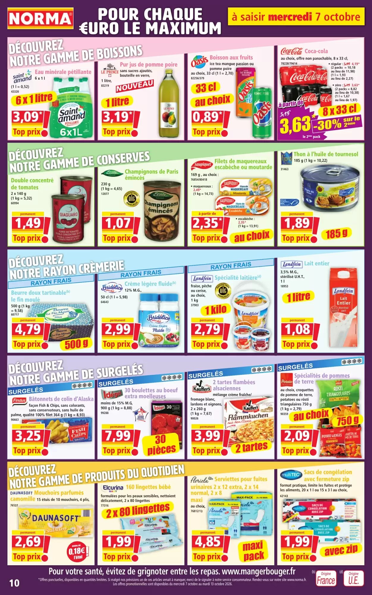 Prospectus promotionnel Norma valable à partir du 07/10/2026 - Page 10.