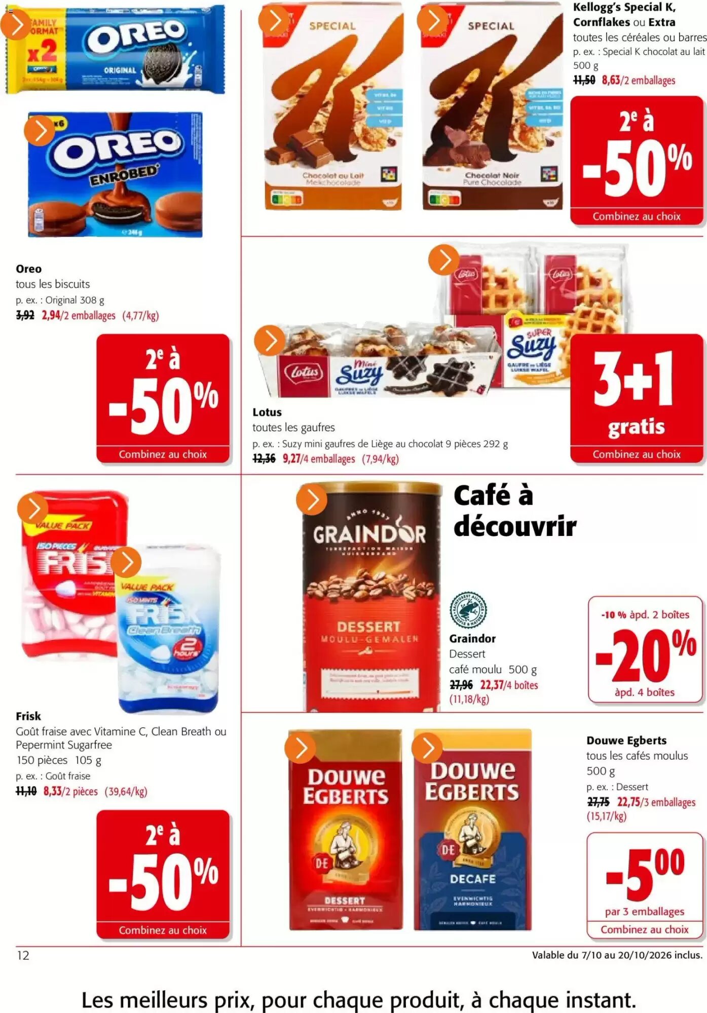 Prospectus promotionnel Colruyt valable à partir du 07/10/2026 - Page 12.