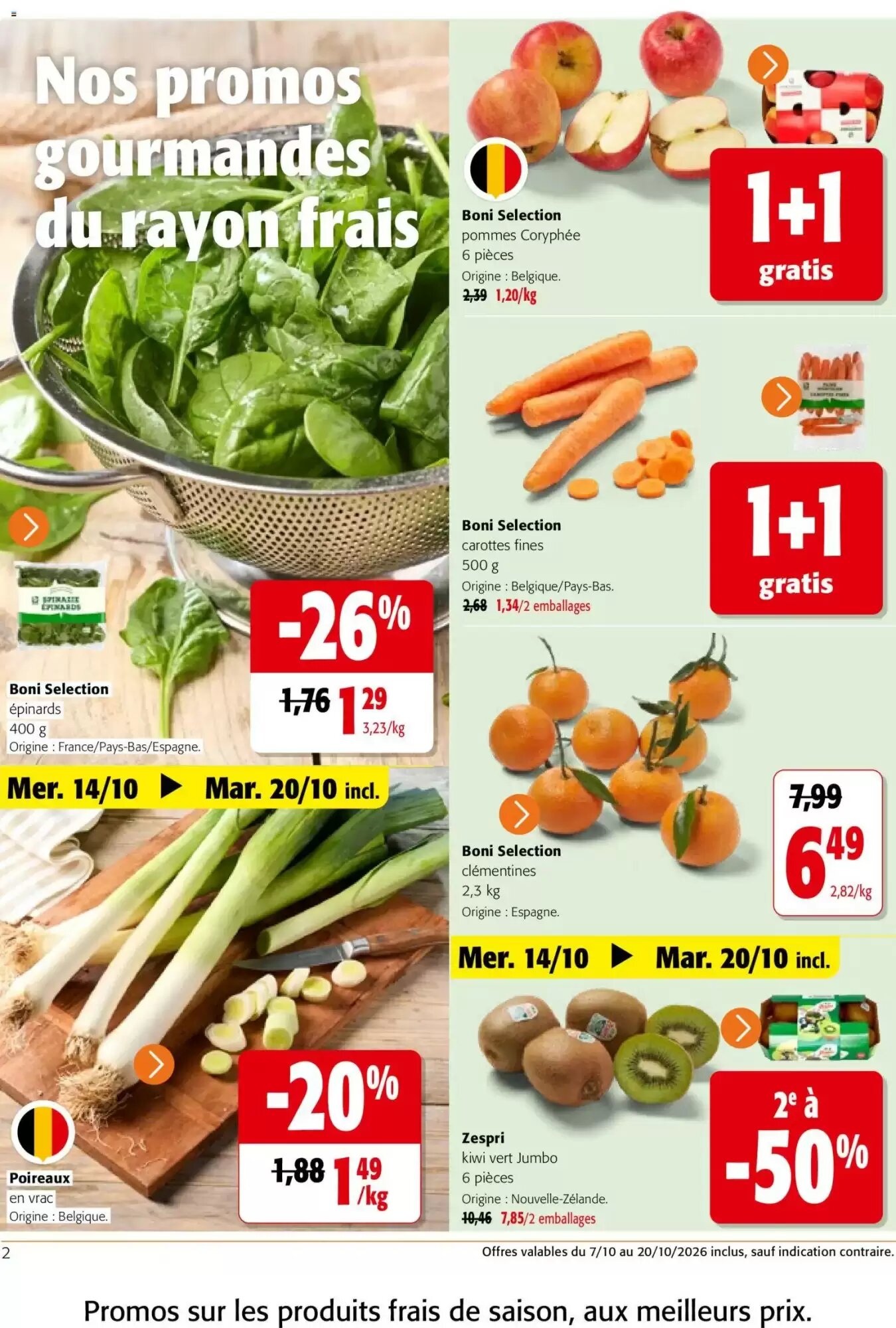 Prospectus promotionnel Colruyt valable à partir du 07/10/2026 - Page 2.