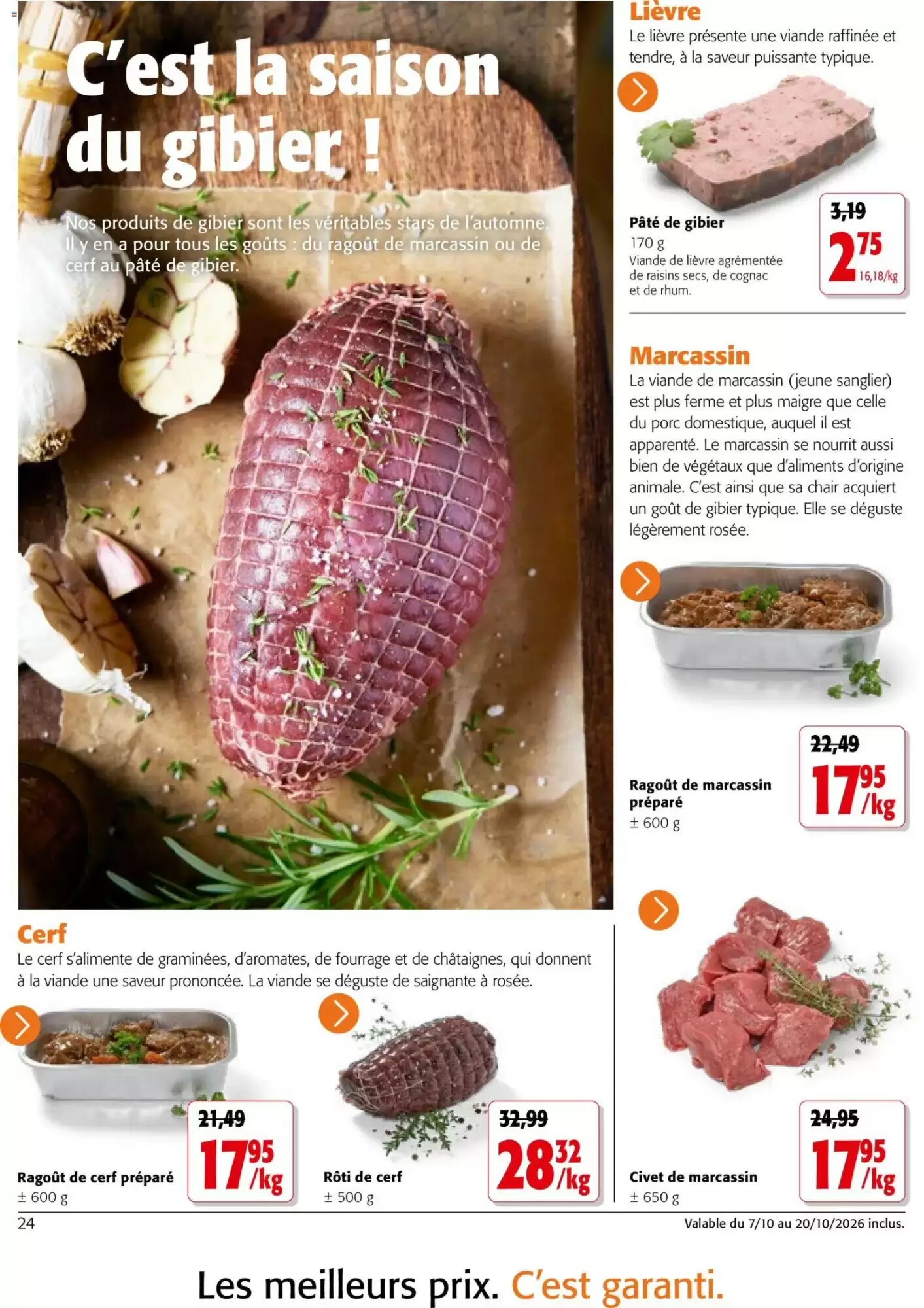 Prospectus promotionnel Colruyt valable à partir du 07/10/2026 - Page 24.