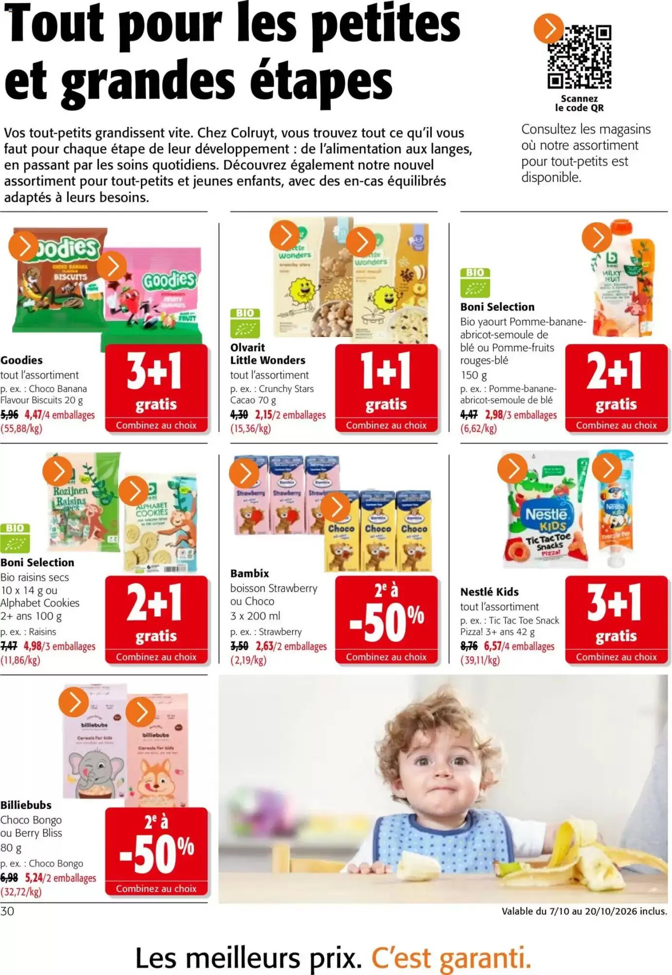Prospectus promotionnel Colruyt valable à partir du 07/10/2026 - Page 30.