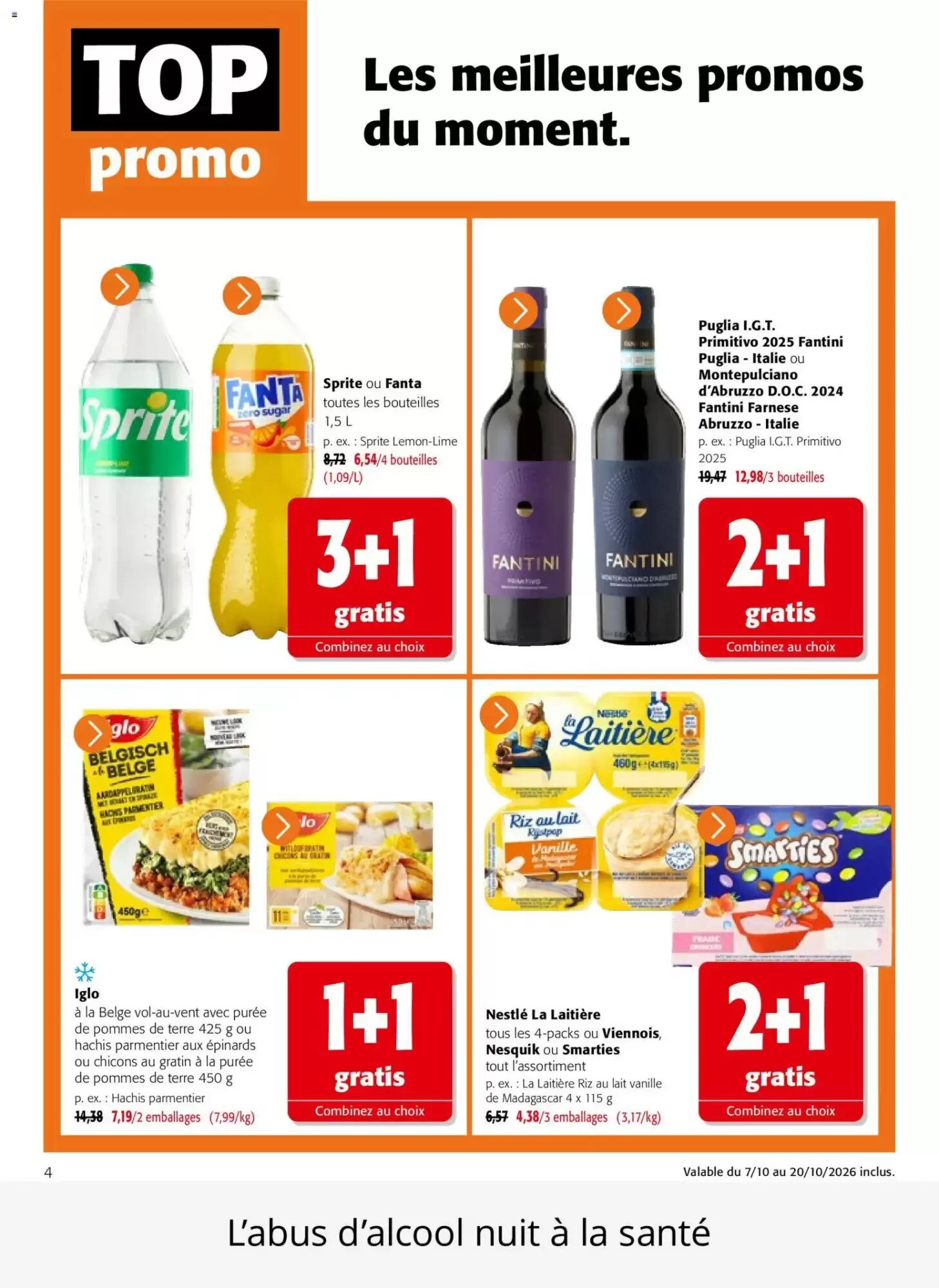Prospectus promotionnel Colruyt valable à partir du 07/10/2026 - Page 4.