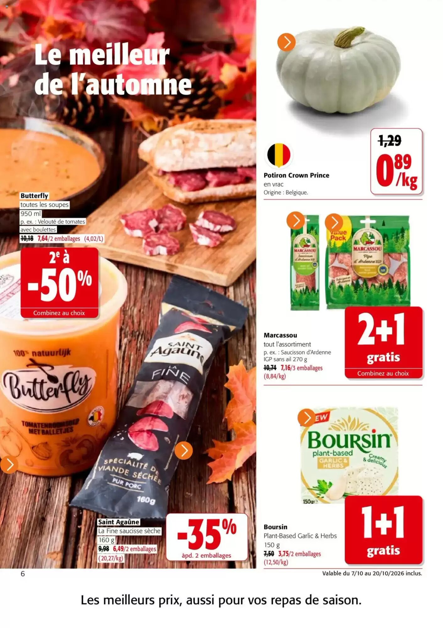 Prospectus promotionnel Colruyt valable à partir du 07/10/2026 - Page 6.
