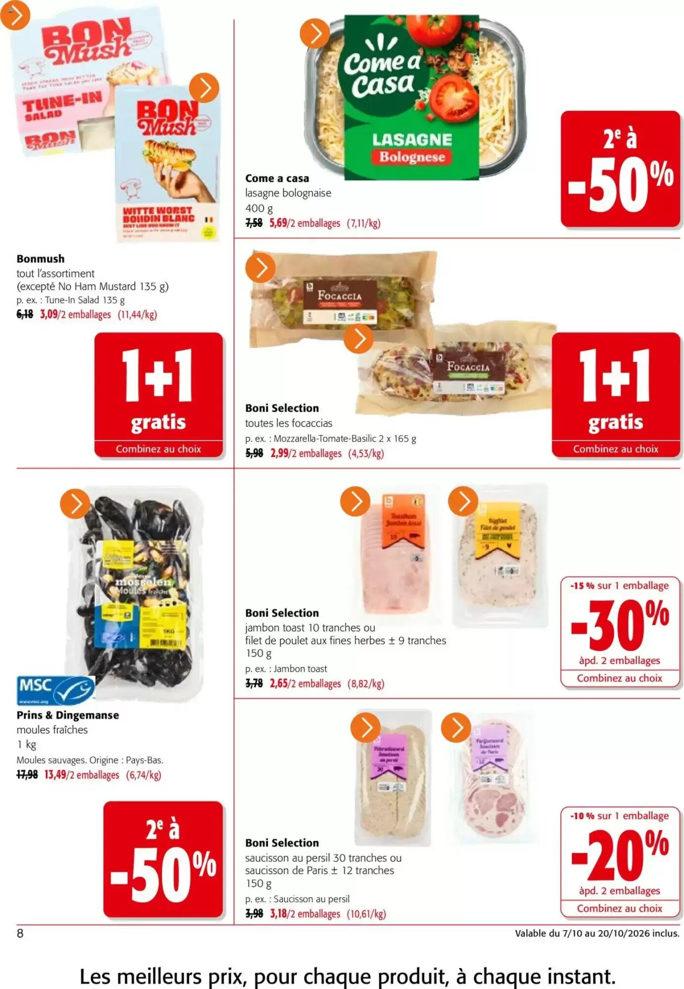 Prospectus promotionnel Colruyt valable à partir du 07/10/2026 - Page 8.