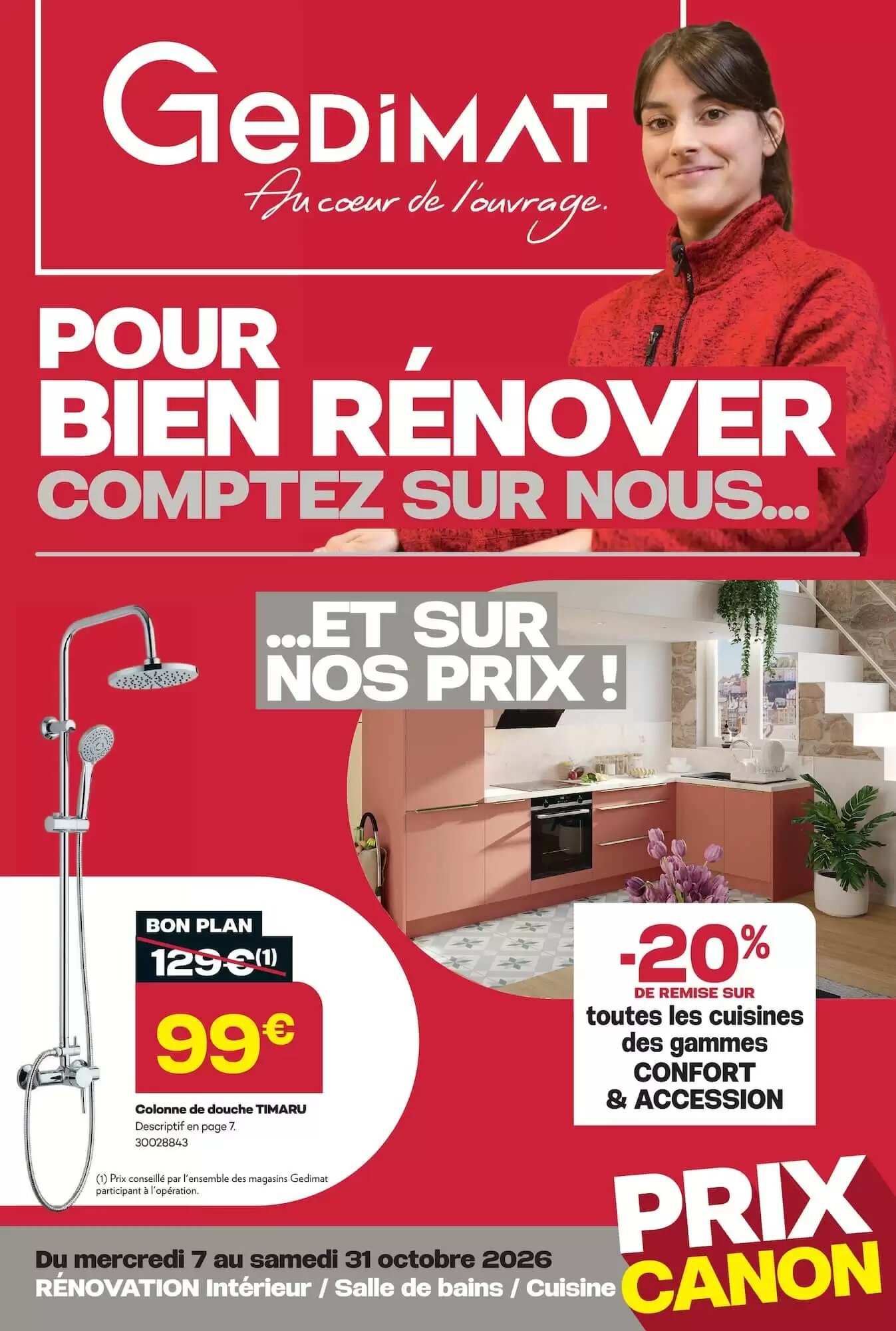 Prospectus promotionnel Gedimat valable à partir du 07/10/2026 - Page 1.