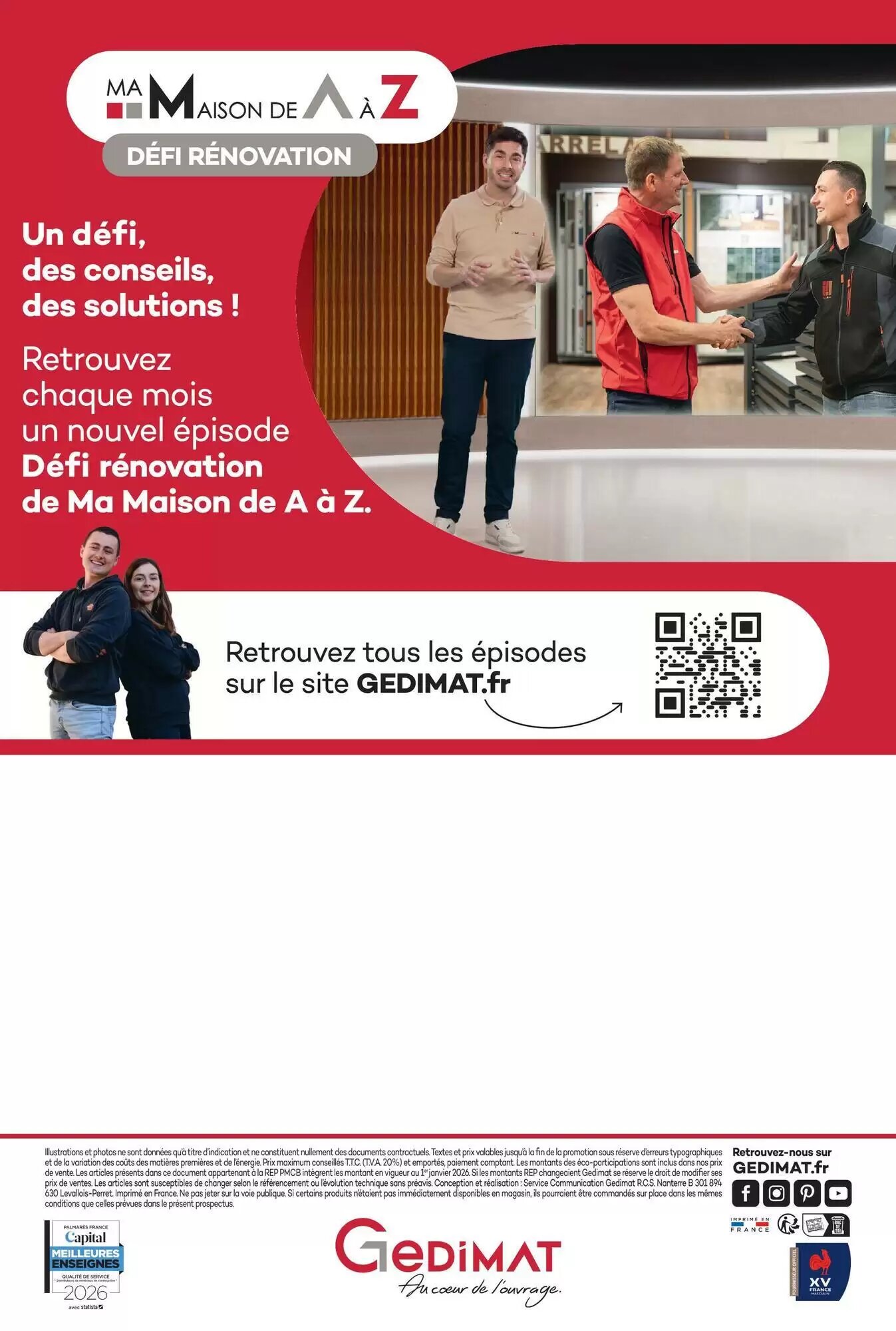 Prospectus promotionnel Gedimat valable à partir du 07/10/2026 - Page 16.