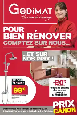 Prospectus promotionnel Gedimat valable à partir du 07/10/2026