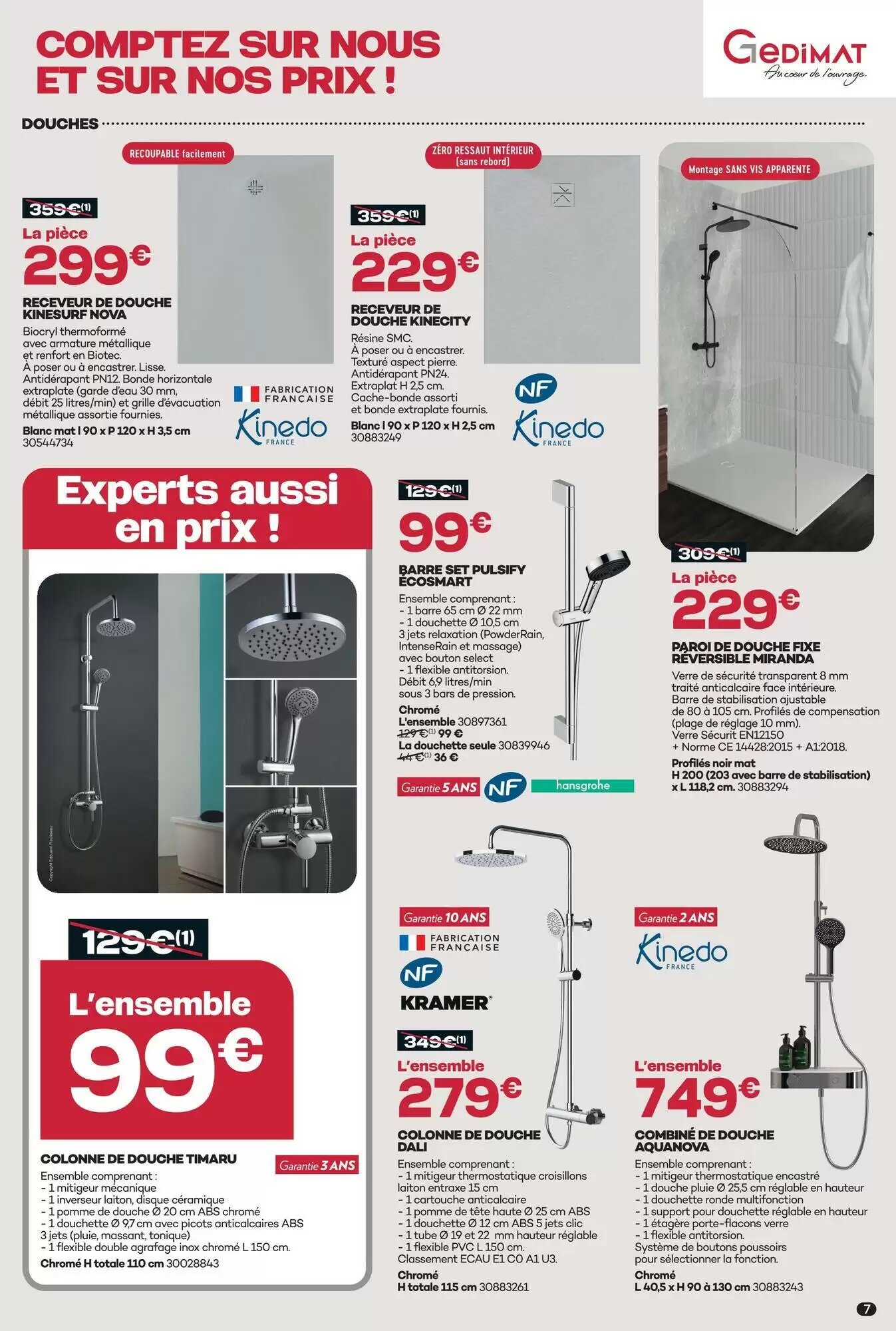 Prospectus promotionnel Gedimat valable à partir du 07/10/2026 - Page 7.