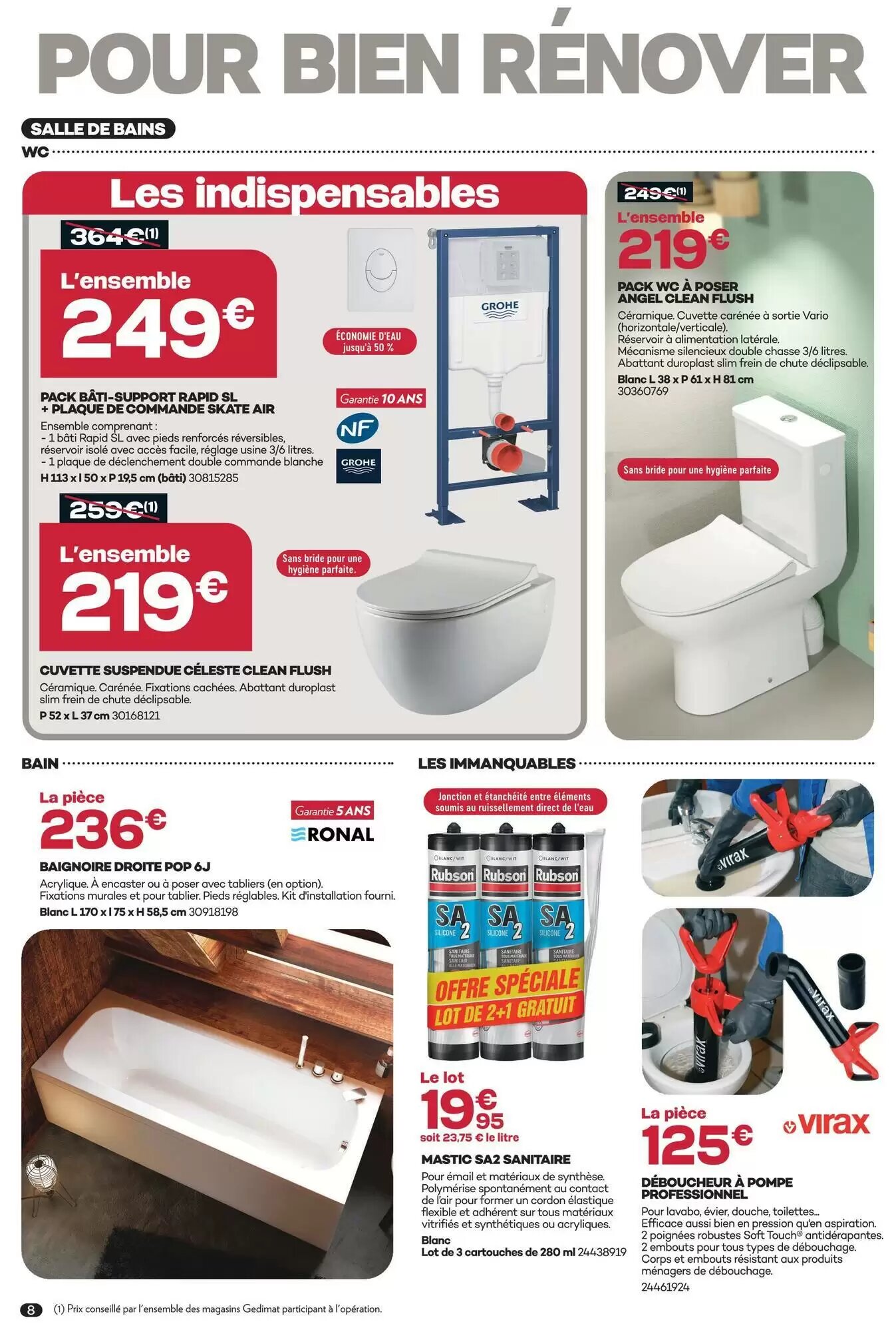 Prospectus promotionnel Gedimat valable à partir du 07/10/2026 - Page 8.