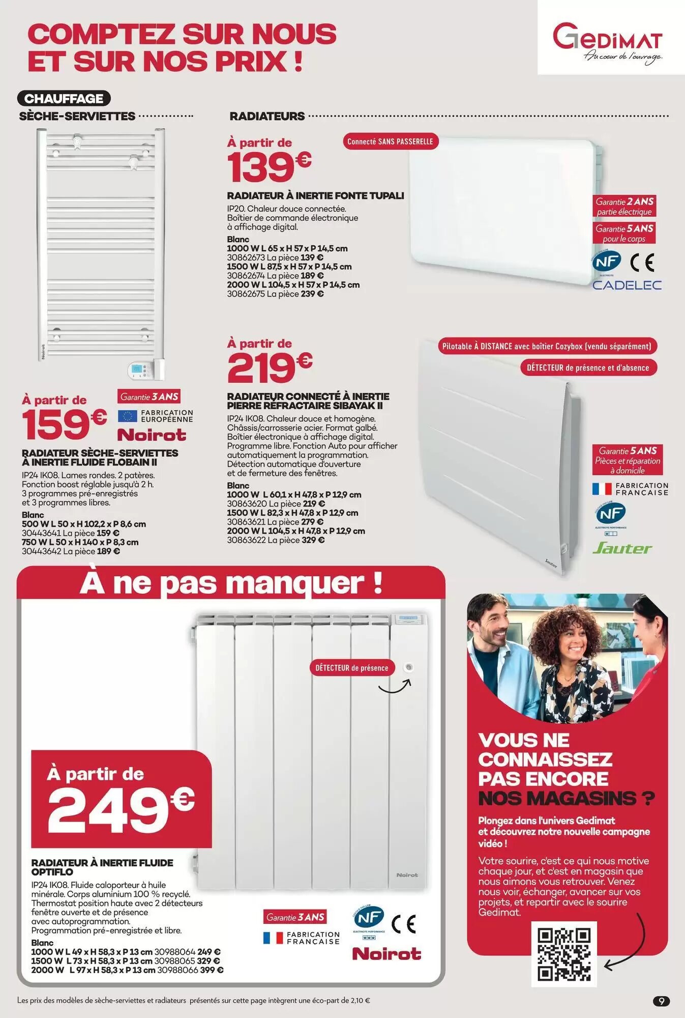 Prospectus promotionnel Gedimat valable à partir du 07/10/2026 - Page 9.