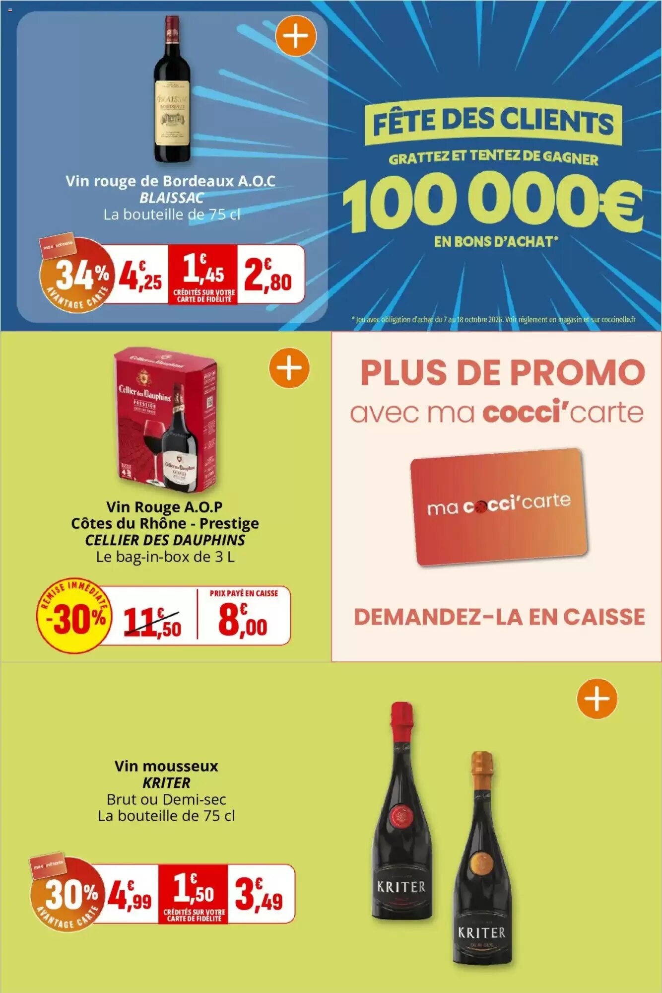 Prospectus promotionnel Coccinelle Supermarché valable à partir du 07/10/2026 - Page 39.