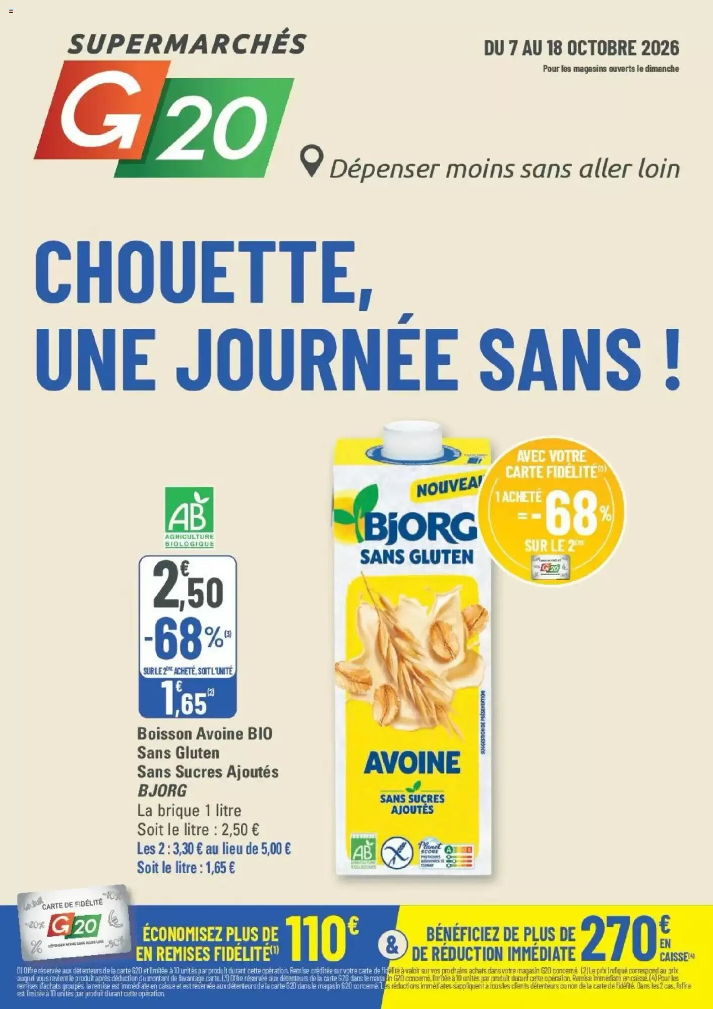 Prospectus promotionnel G20 valable à partir du 07/10/2026 - Page 1.