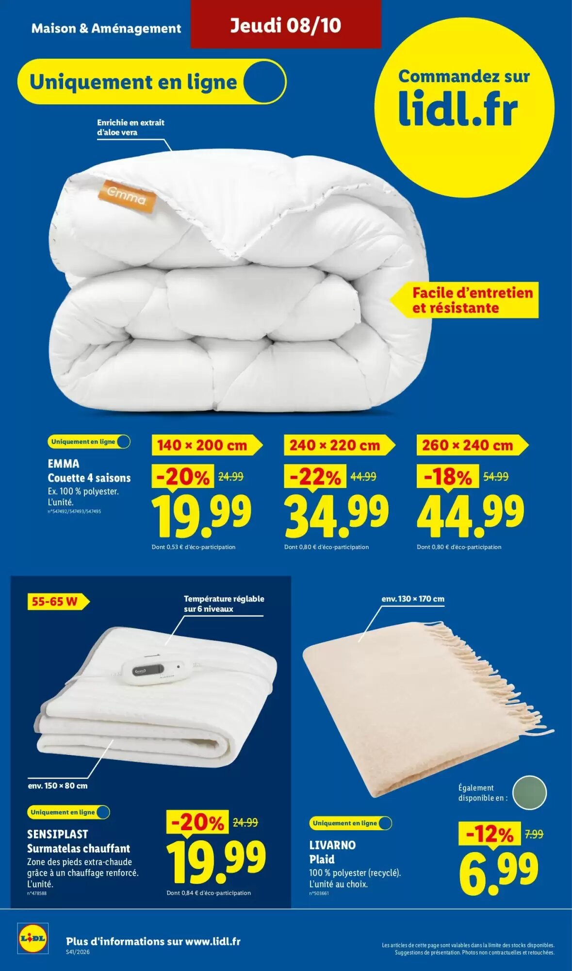 Prospectus promotionnel Lidl valable à partir du 08/10/2026 - Page 32.