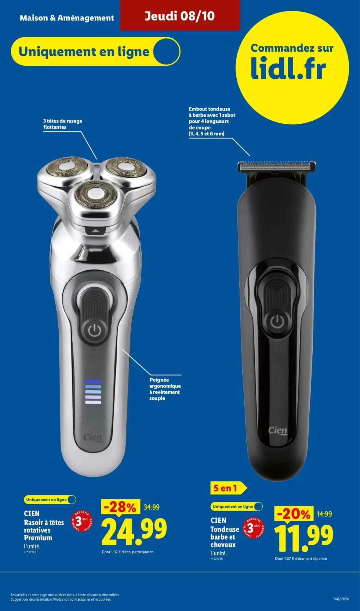 Prospectus promotionnel Lidl valable à partir du 08/10/2026 - Page 33.
