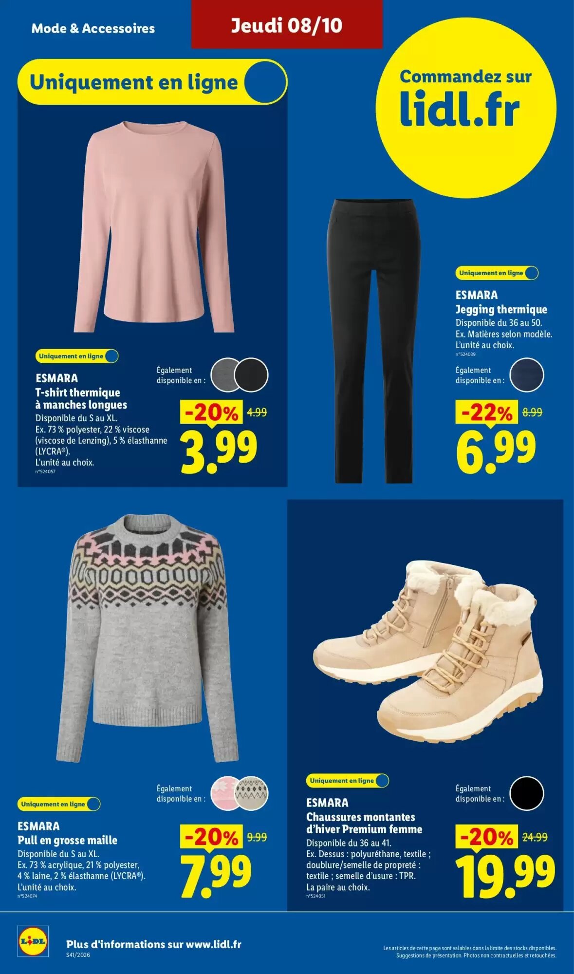 Prospectus promotionnel Lidl valable à partir du 08/10/2026 - Page 34.