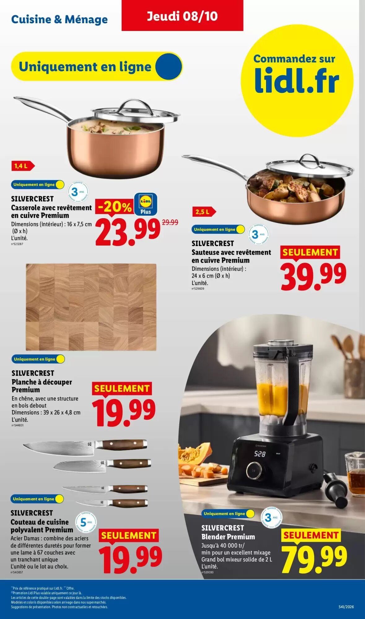 Prospectus promotionnel Lidl valable à partir du 08/10/2026 - Page 39.