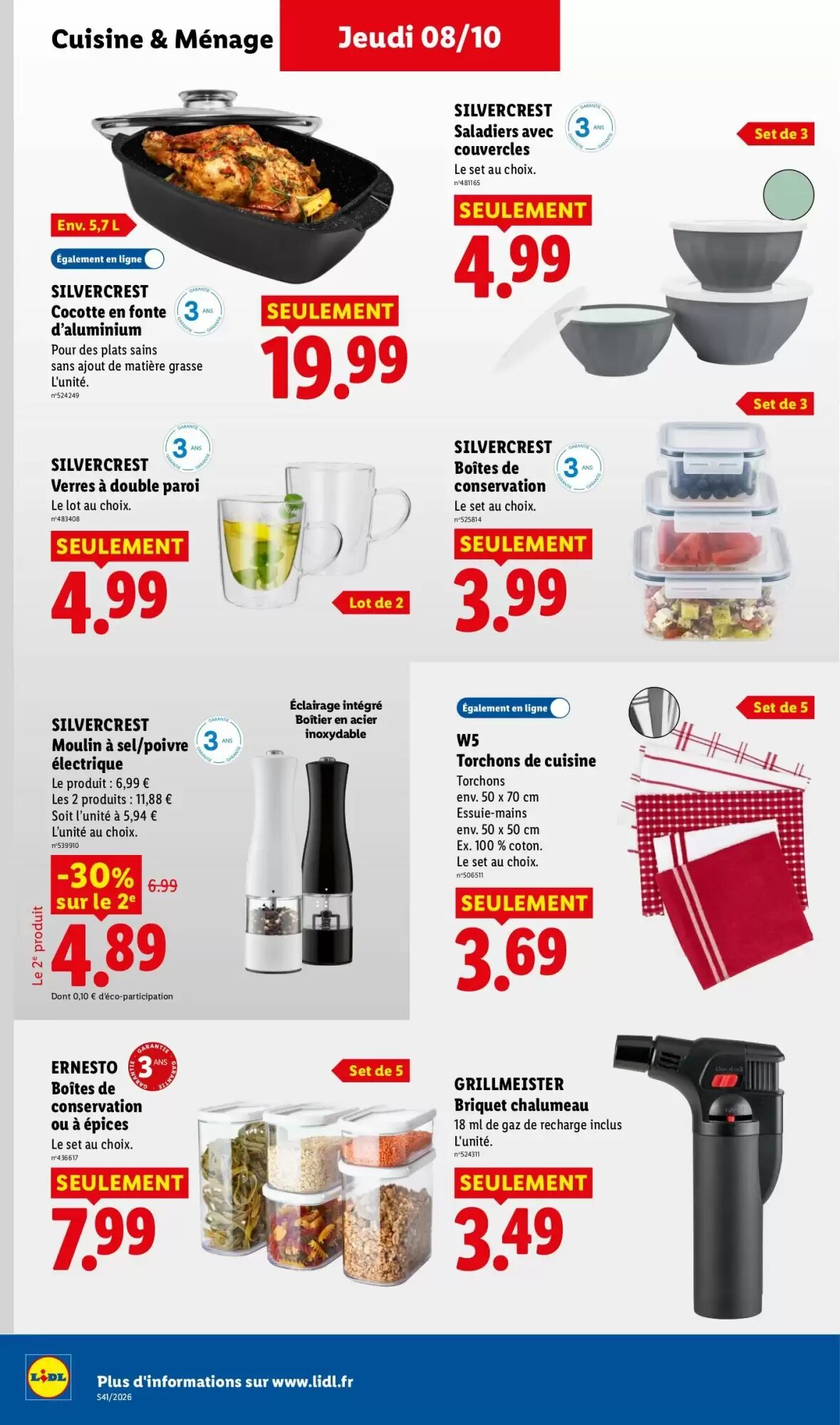 Prospectus promotionnel Lidl valable à partir du 08/10/2026 - Page 40.