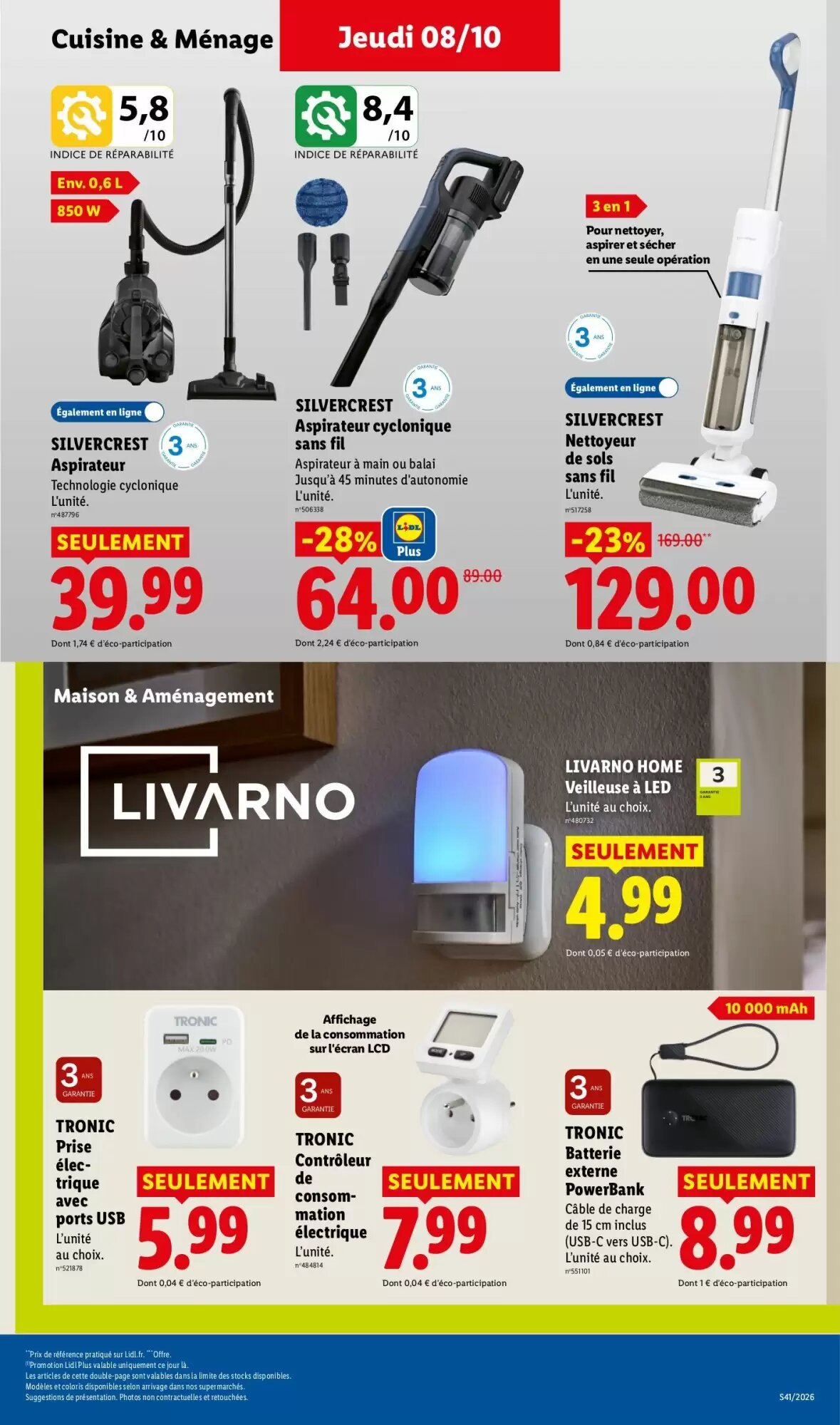 Prospectus promotionnel Lidl valable à partir du 08/10/2026 - Page 41.