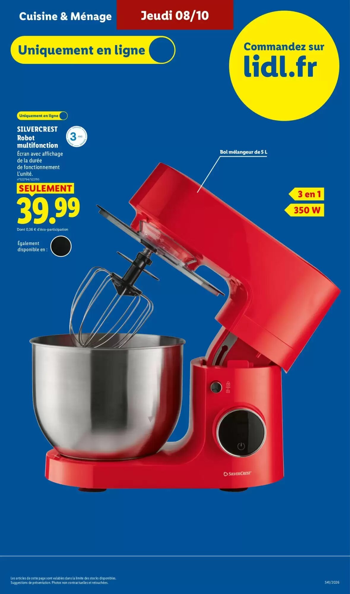 Prospectus promotionnel Lidl valable à partir du 08/10/2026 - Page 7.