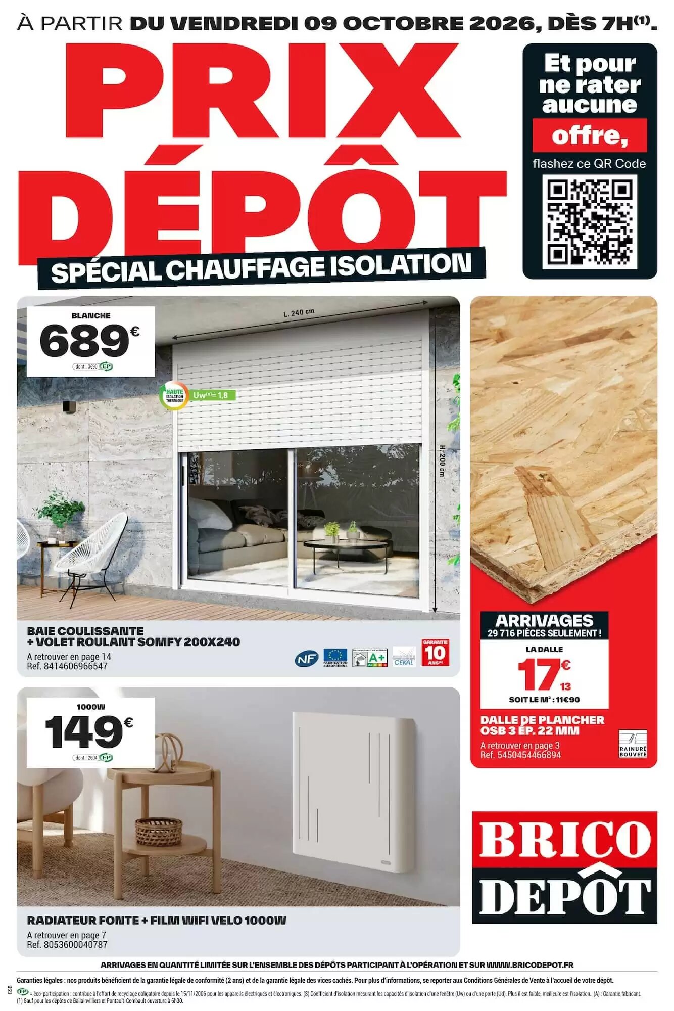 Prospectus promotionnel Brico Dépôt valable à partir du 09/10/2026 - Page 1.