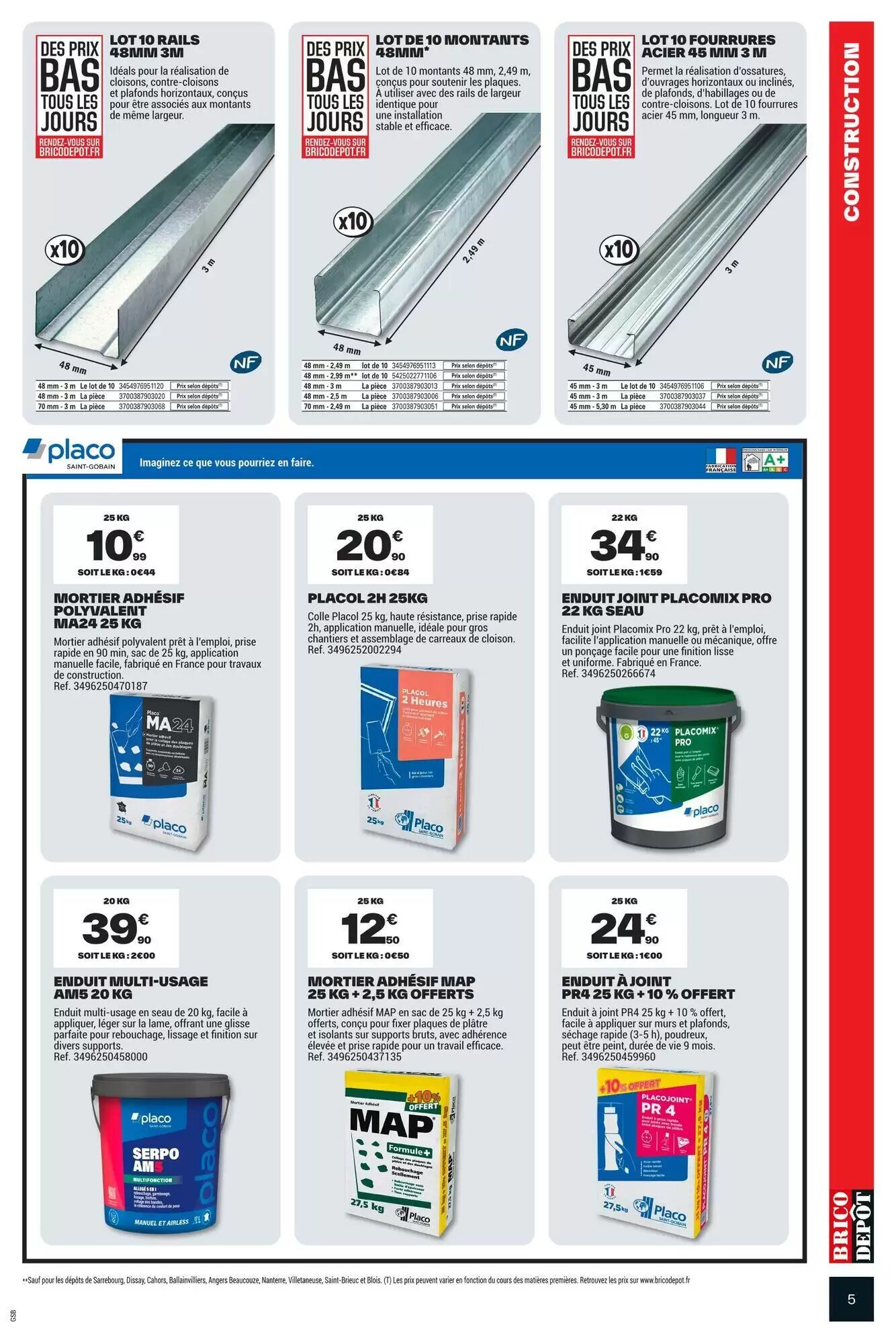 Prospectus promotionnel Brico Dépôt valable à partir du 09/10/2026 - Page 5.
