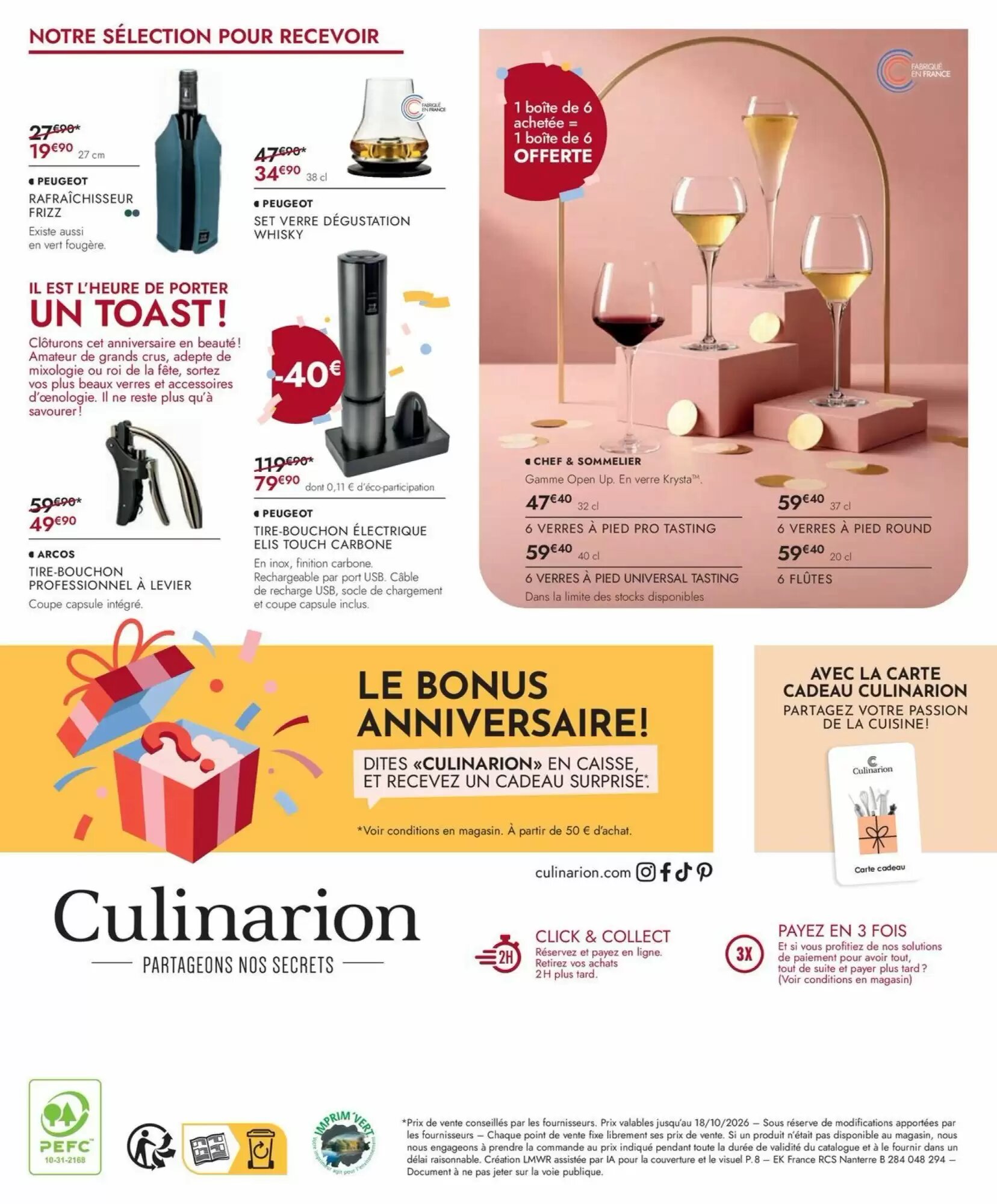 Prospectus promotionnel Culinarion valable à partir du 09/10/2026 - Page 8.
