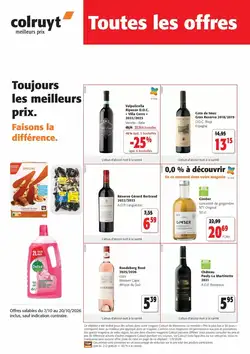 Prospectus promotionnel Colruyt valable à partir du 09/10/2026