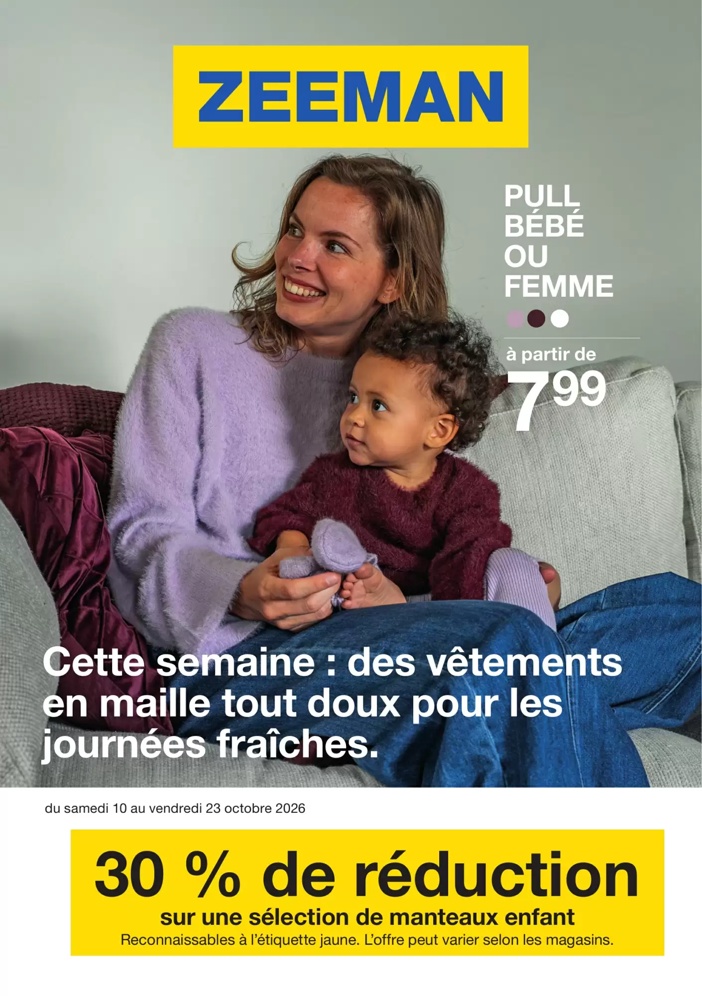 Prospectus promotionnel Zeeman valable à partir du 10/10/2026 - Page 1.