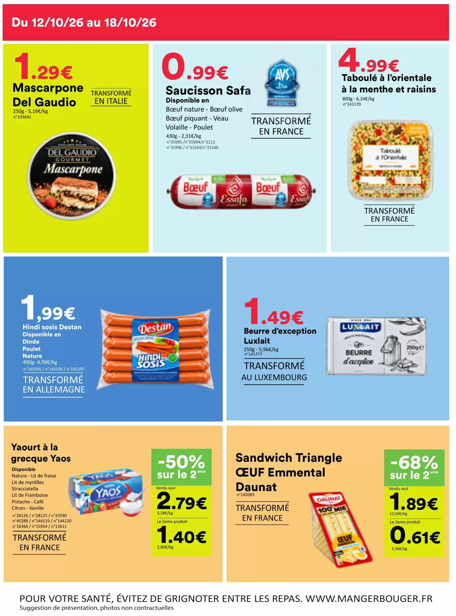 Prospectus promotionnel Hmarket valable à partir du 12/10/2026 - Page 4.