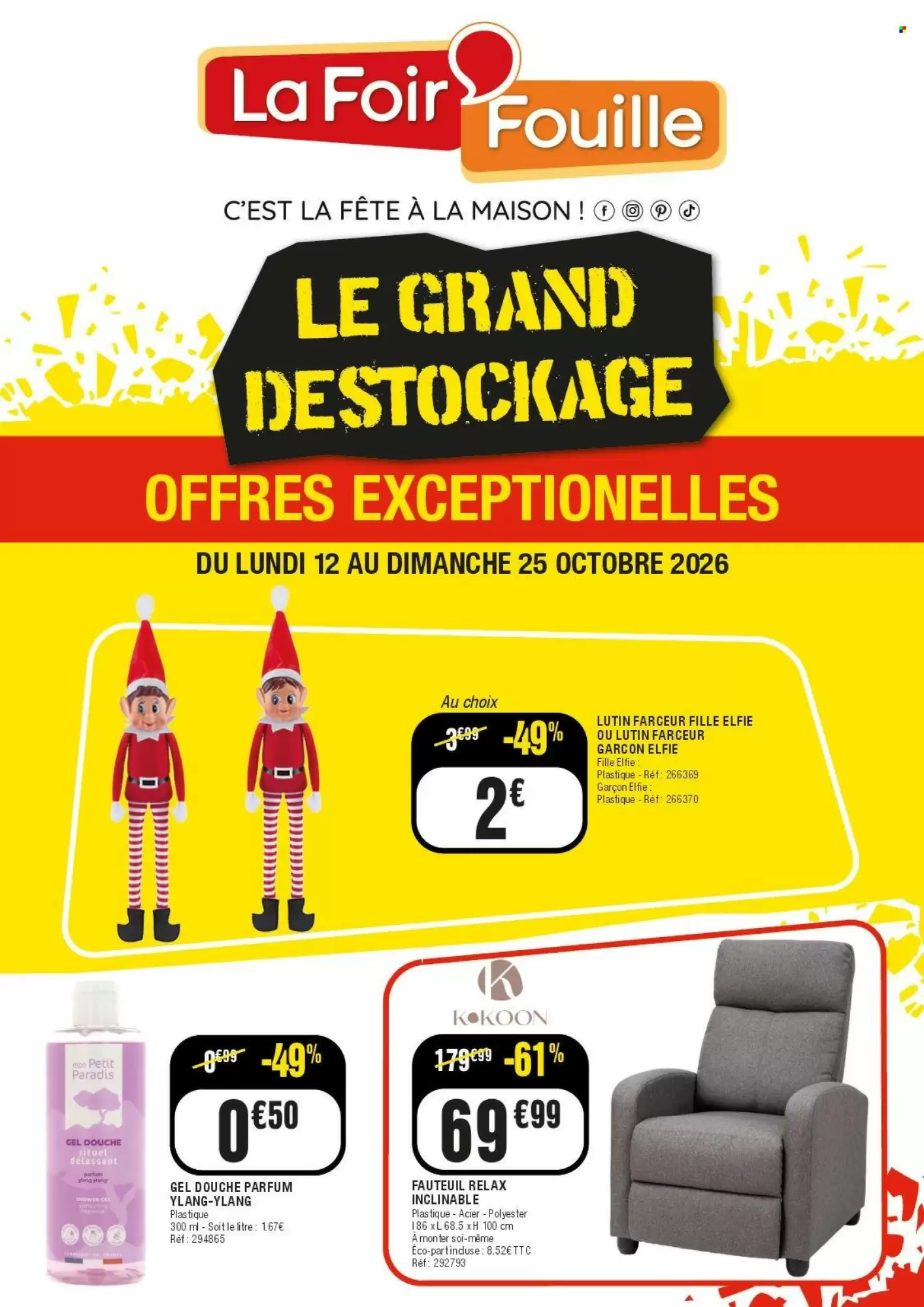 Prospectus promotionnel La Foir'Fouille valable à partir du 12/10/2026 - Page 1.