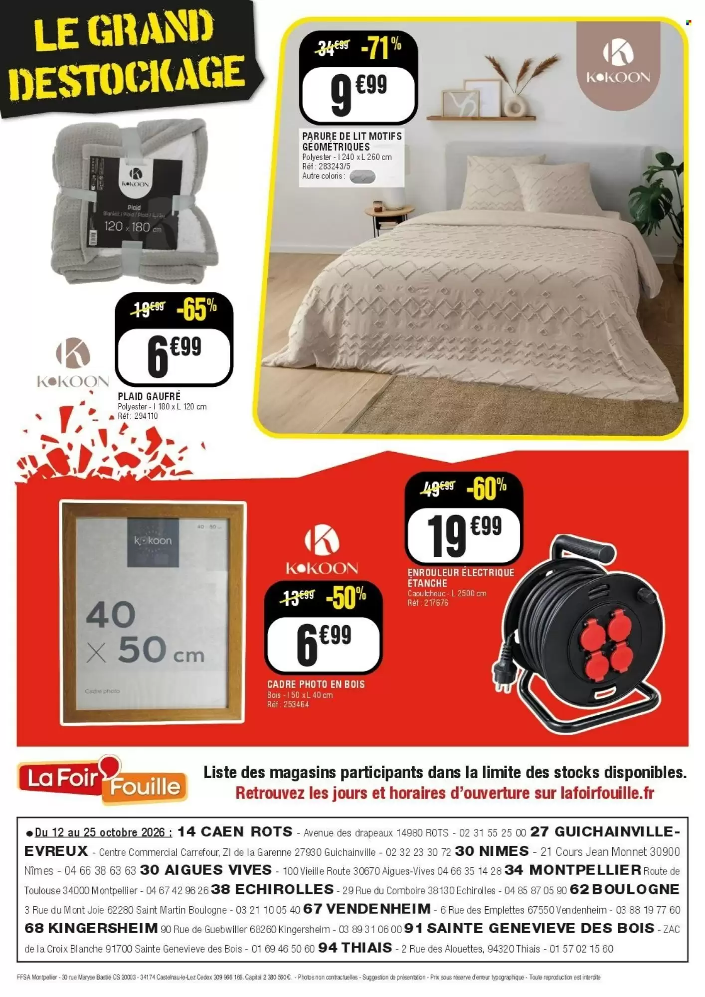 Prospectus promotionnel La Foir'Fouille valable à partir du 12/10/2026 - Page 6.