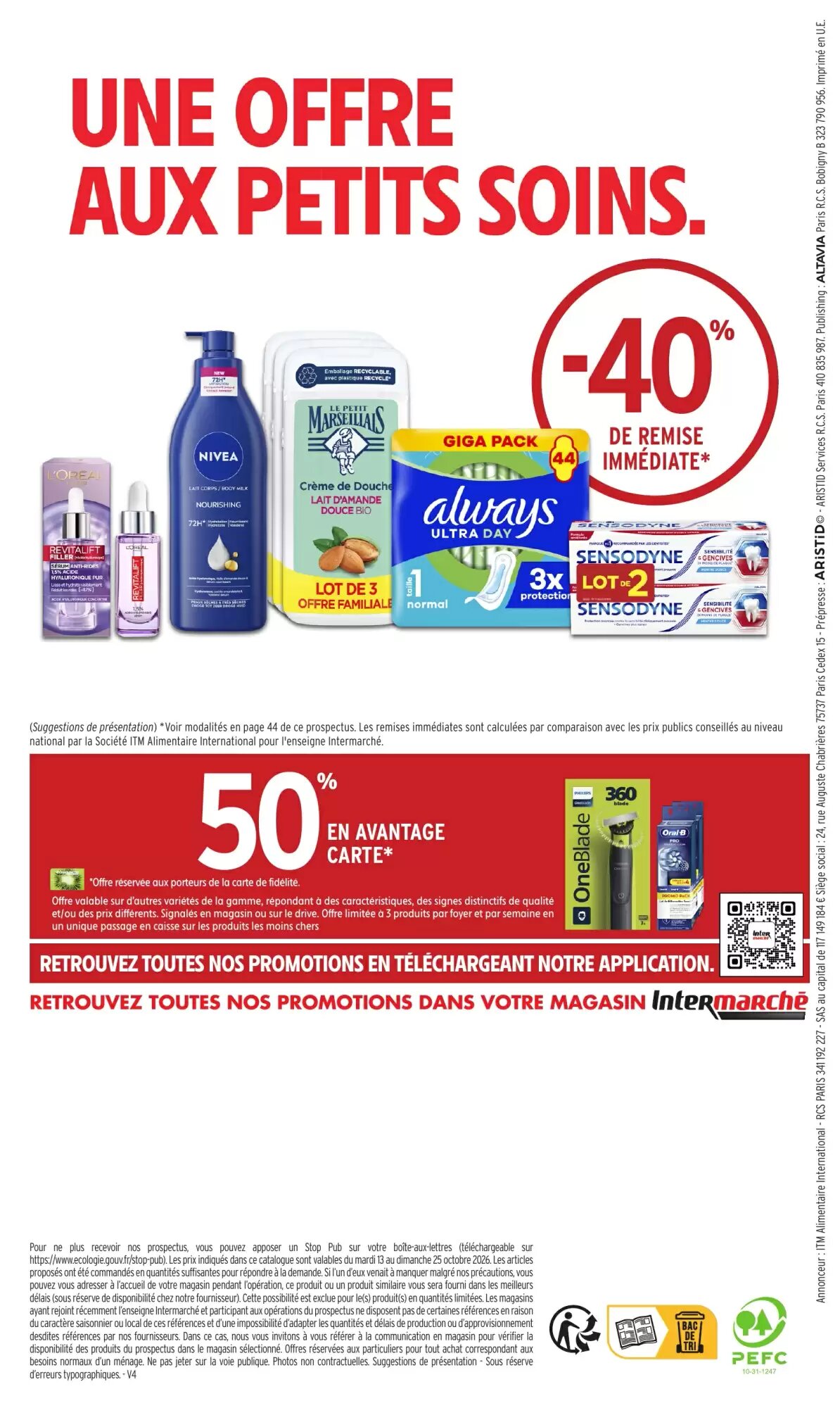 Prospectus promotionnel Intermarché Hyper valable à partir du 13/10/2026 - Page 49.
