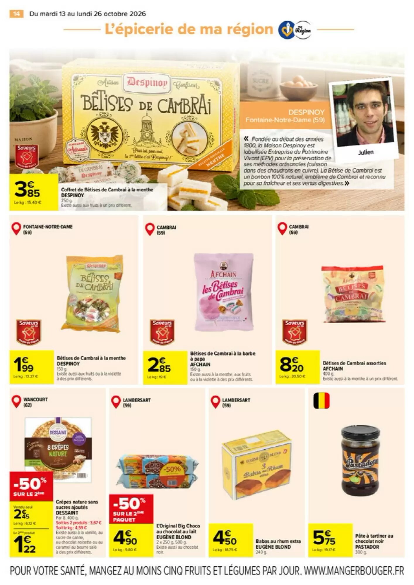 Prospectus promotionnel Carrefour Market valable à partir du 13/10/2026 - Page 14.