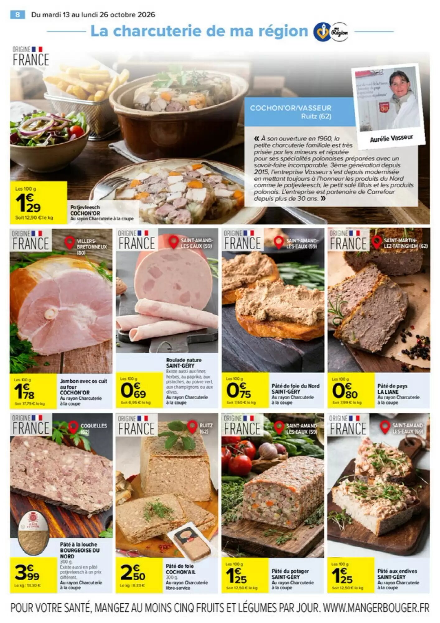 Prospectus promotionnel Carrefour Market valable à partir du 13/10/2026 - Page 8.