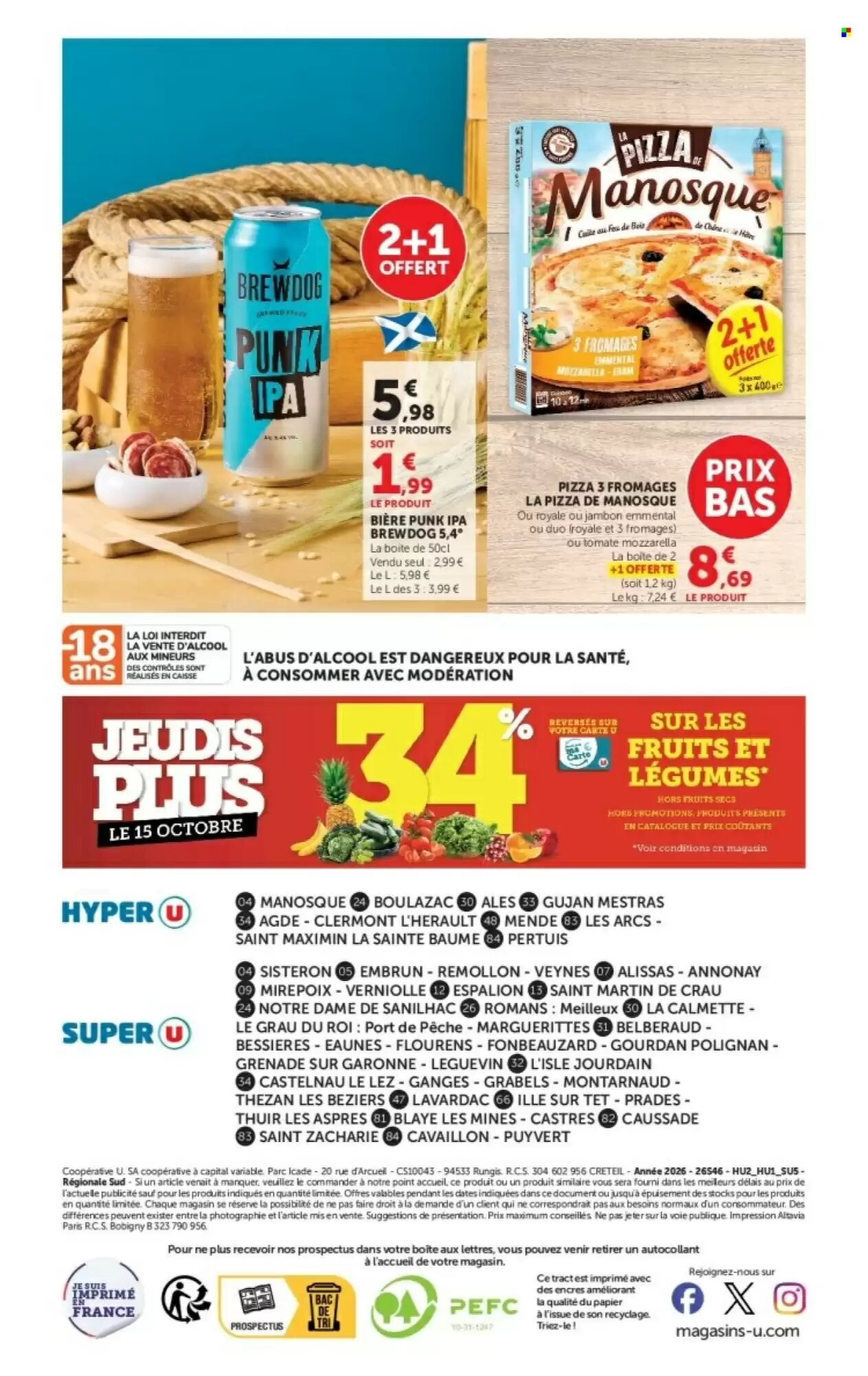 Prospectus promotionnel Hyper U valable à partir du 13/10/2026 - Page 18.