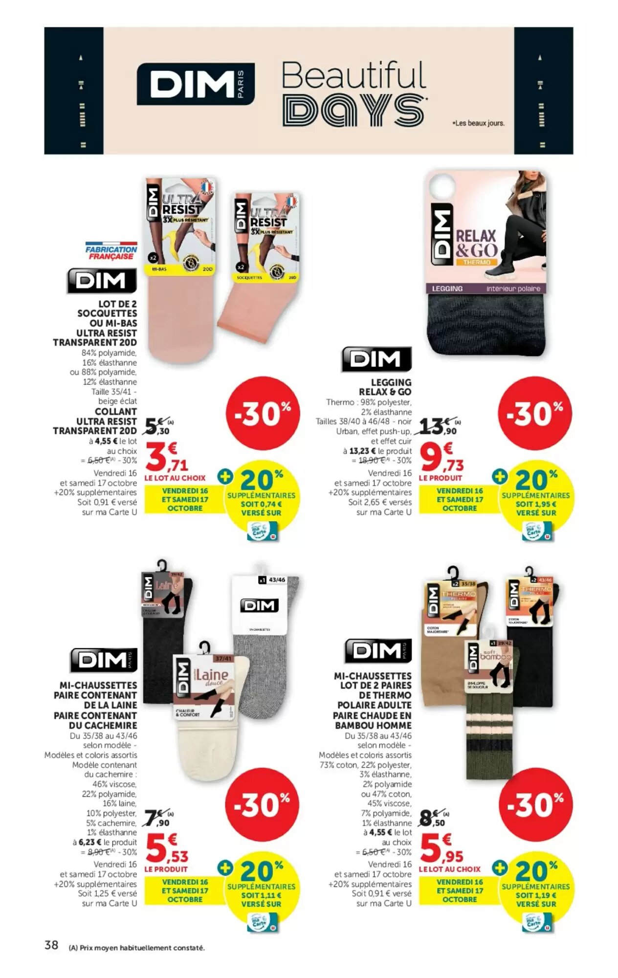 Prospectus promotionnel Hyper U valable à partir du 13/10/2026 - Page 38.