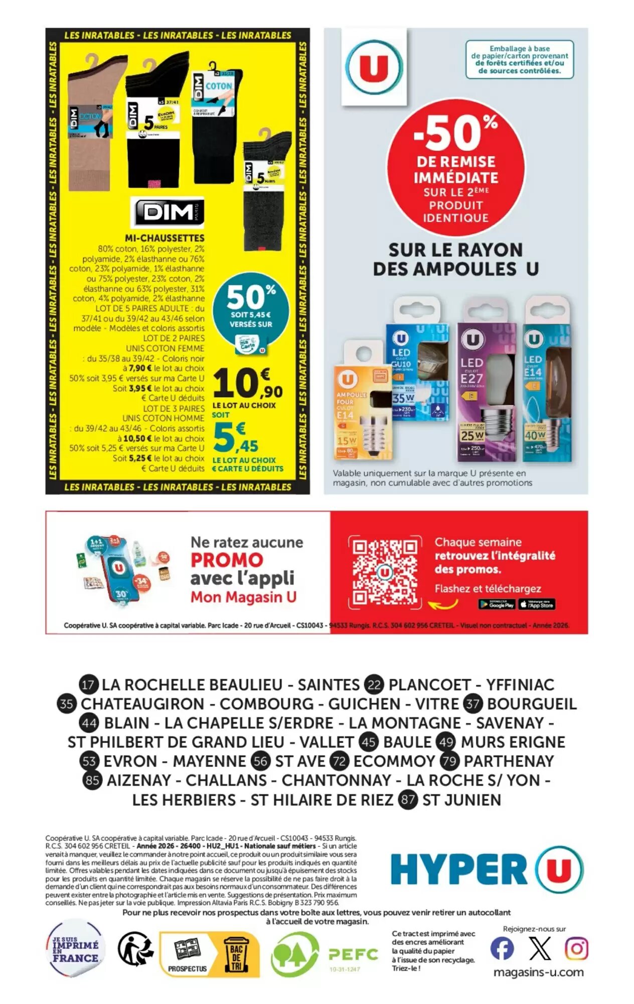 Prospectus promotionnel Hyper U valable à partir du 13/10/2026 - Page 40.