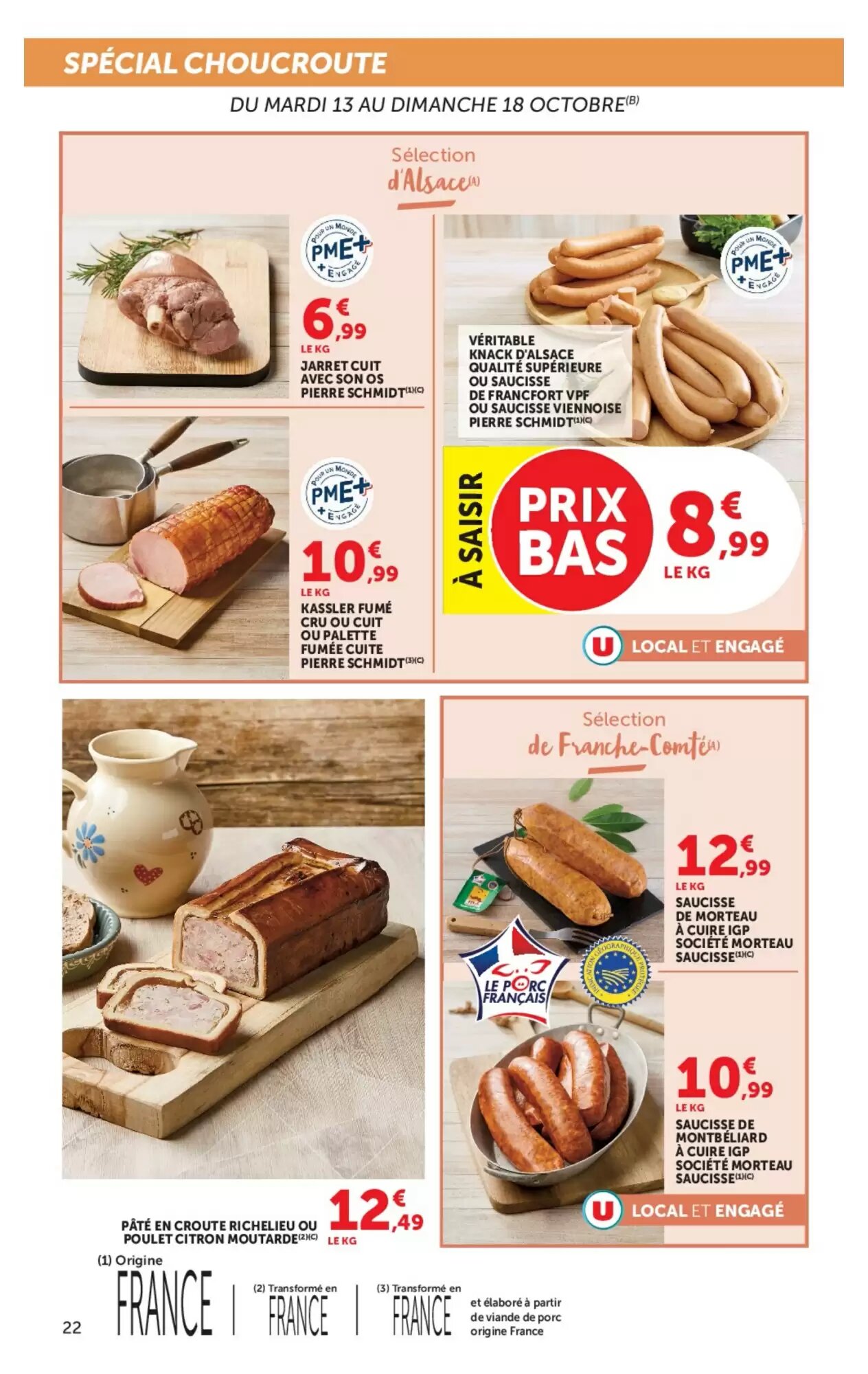Prospectus promotionnel Super U valable à partir du 13/10/2026 - Page 22.