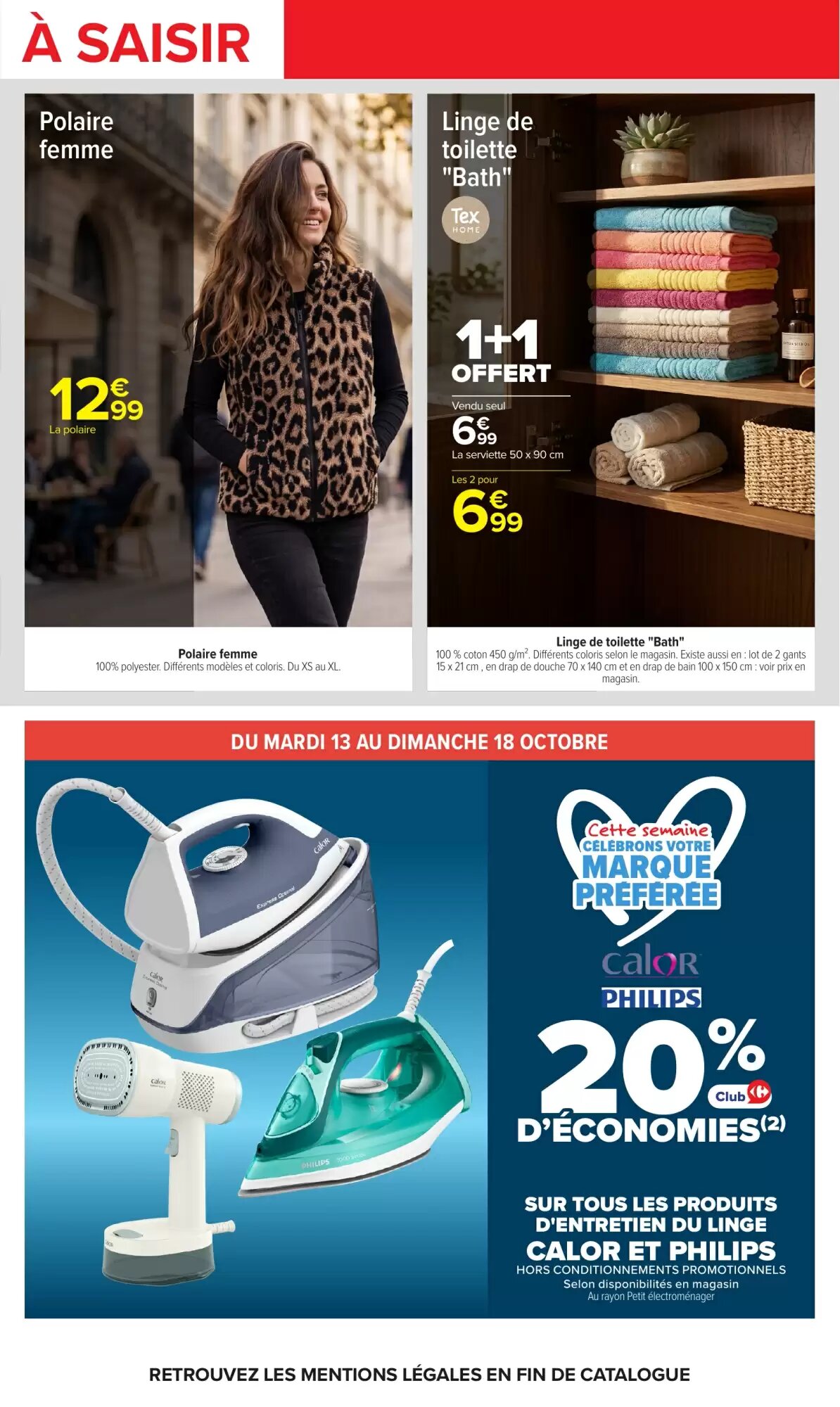 Prospectus promotionnel Carrefour valable à partir du 13/10/2026 - Page 63.