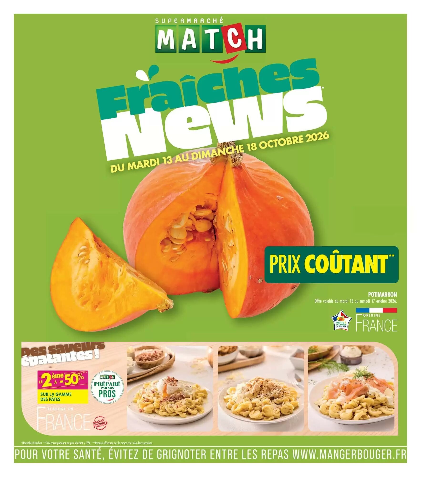 Prospectus promotionnel Match valable à partir du 13/10/2026 - Page 1.