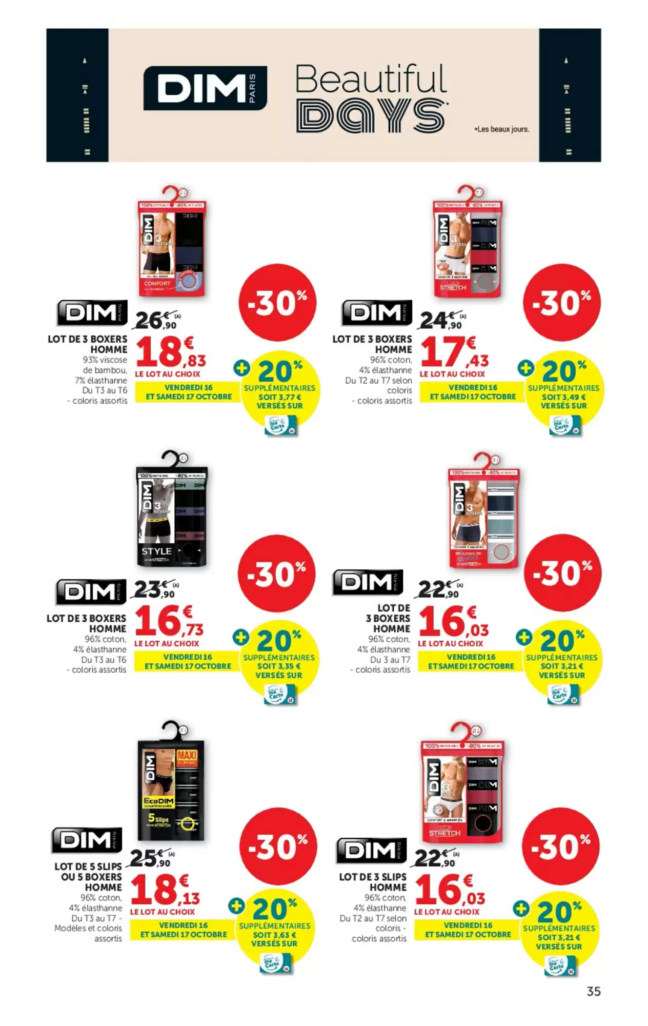 Prospectus promotionnel Super U valable à partir du 13/10/2026 - Page 35.